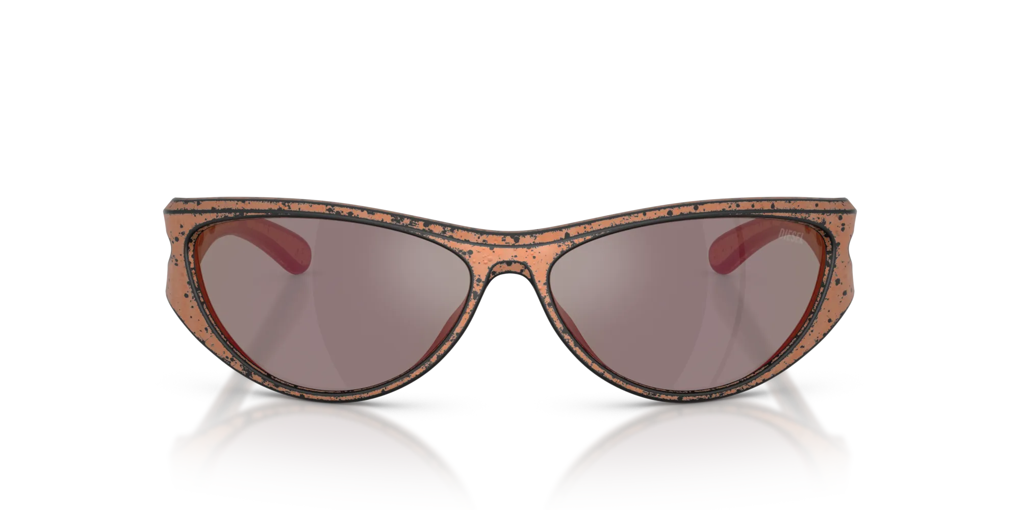 DIESEL DL3004U 20114Z Occhiali da sole Iniettato Bronzo Rame Cat Eye Normale - immagine 3