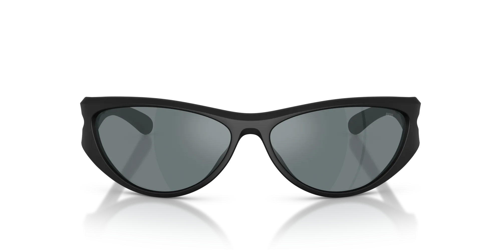 DIESEL DL3004U 20026G Occhiali da sole Iniettato Nero Nero Cat Eye Normale - immagine 3