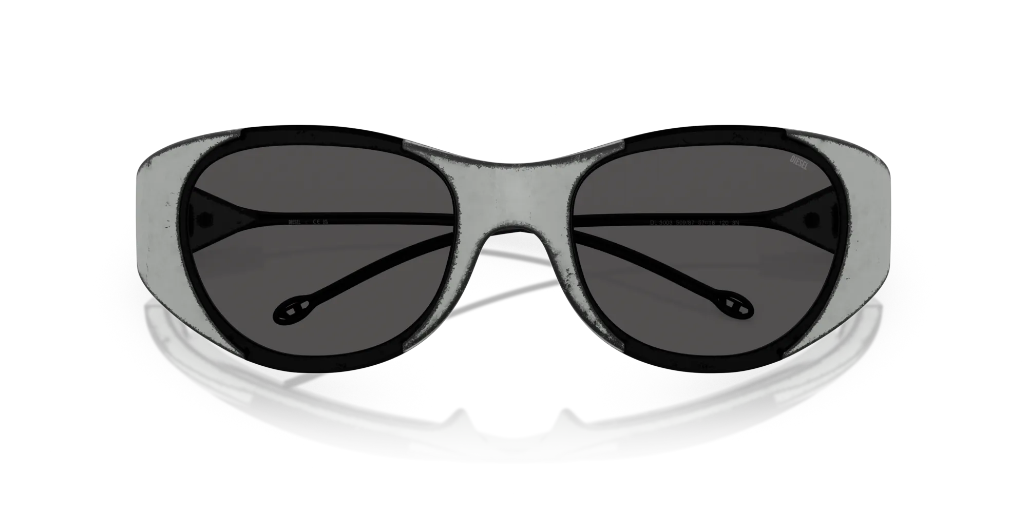 DIESEL DL3003 509/87 Occhiali da sole Iniettato Multi-colore Grigio Rotonda Normale - immagine 2