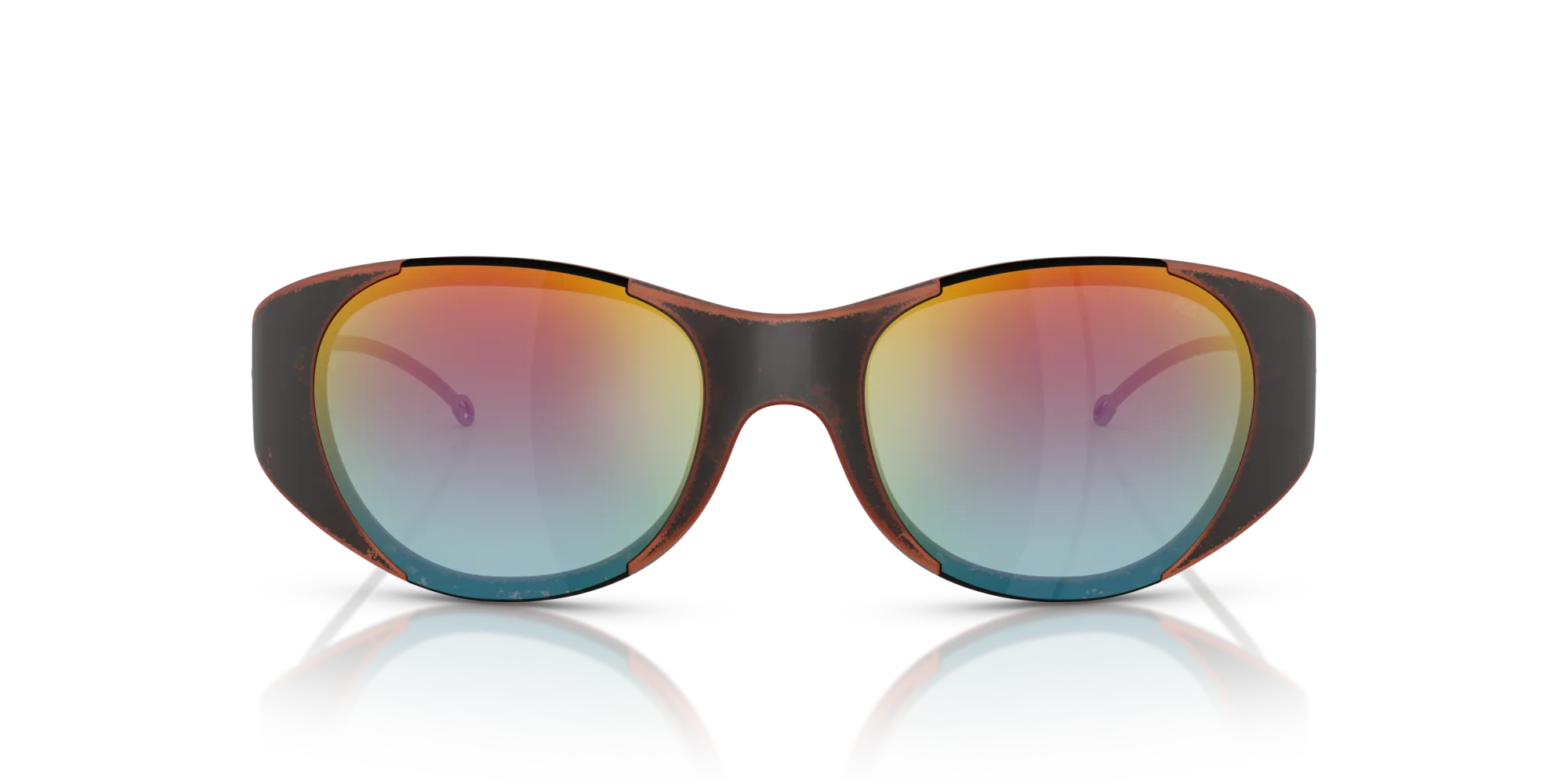 DIESEL DL3003 508/B6 Occhiali da sole Iniettato Multi-colore Marrone Rotonda Normale - immagine 3