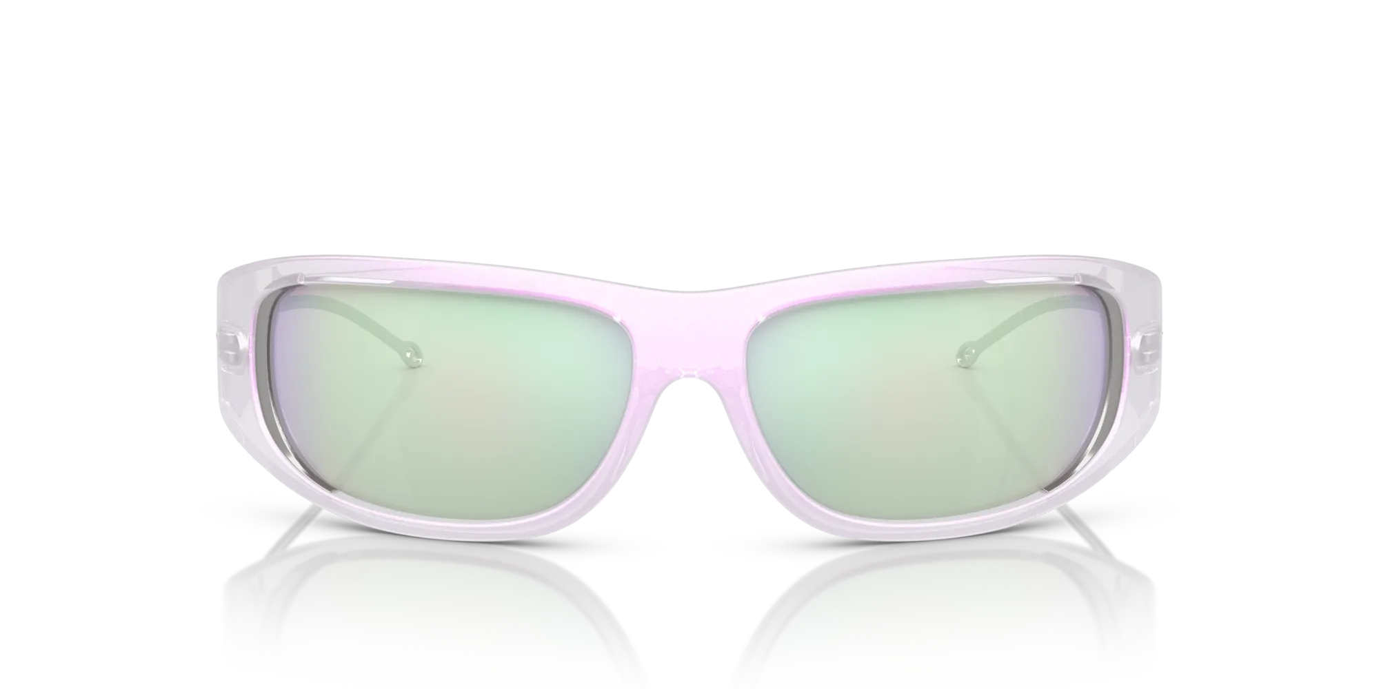 DIESEL DL3001 506/6V Occhiali da sole Iniettato Bianco Grigio Rotonda Normale - immagine 3