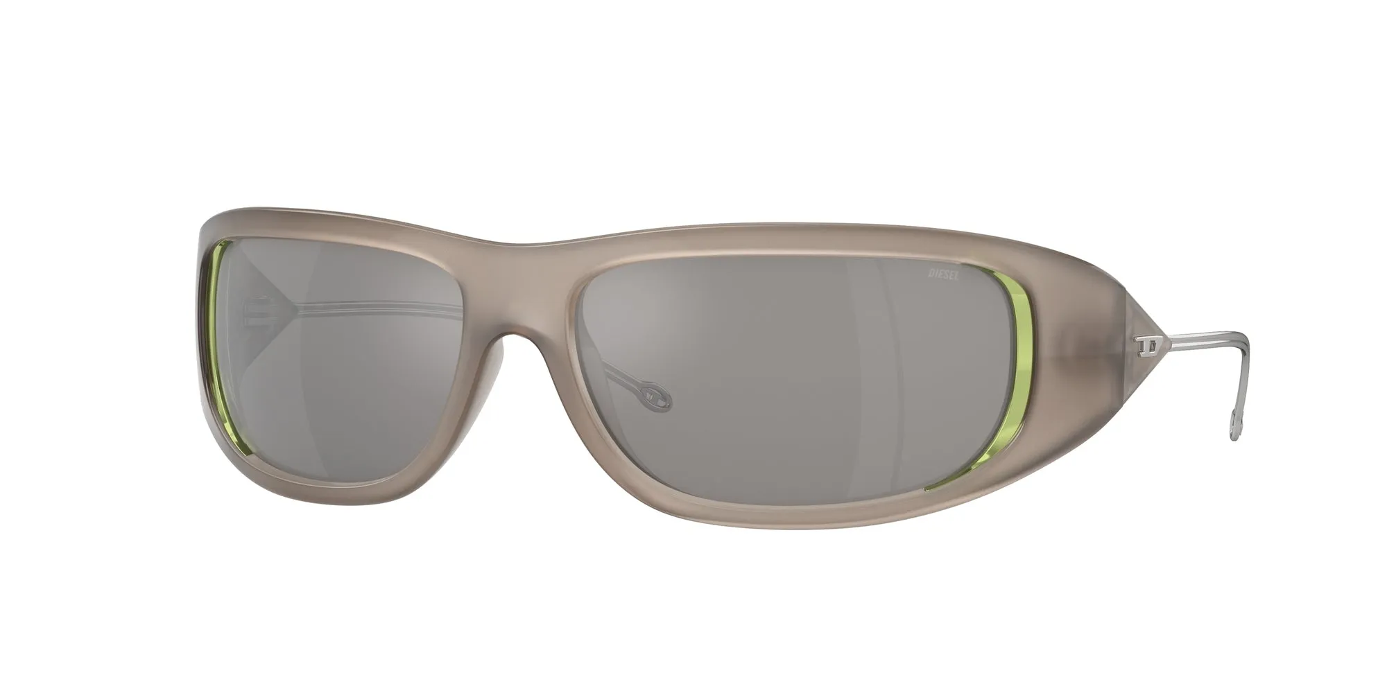 DIESEL DL3001 502/6G Occhiali da sole Iniettato Grigio Grigio Rotonda Normale - immagine 1
