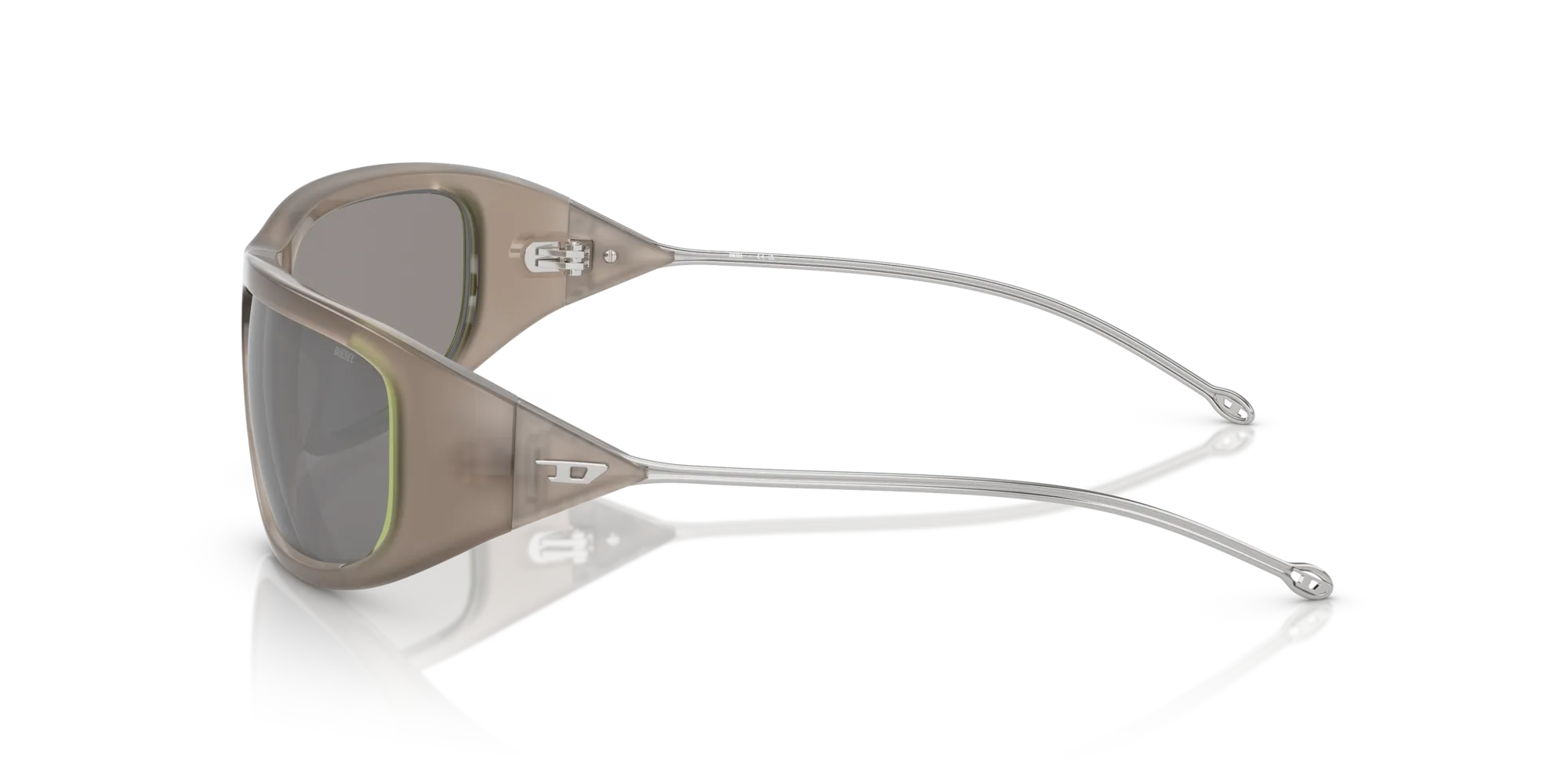 DIESEL DL3001 502/6G Occhiali da sole Iniettato Grigio Grigio Rotonda Normale - immagine 4