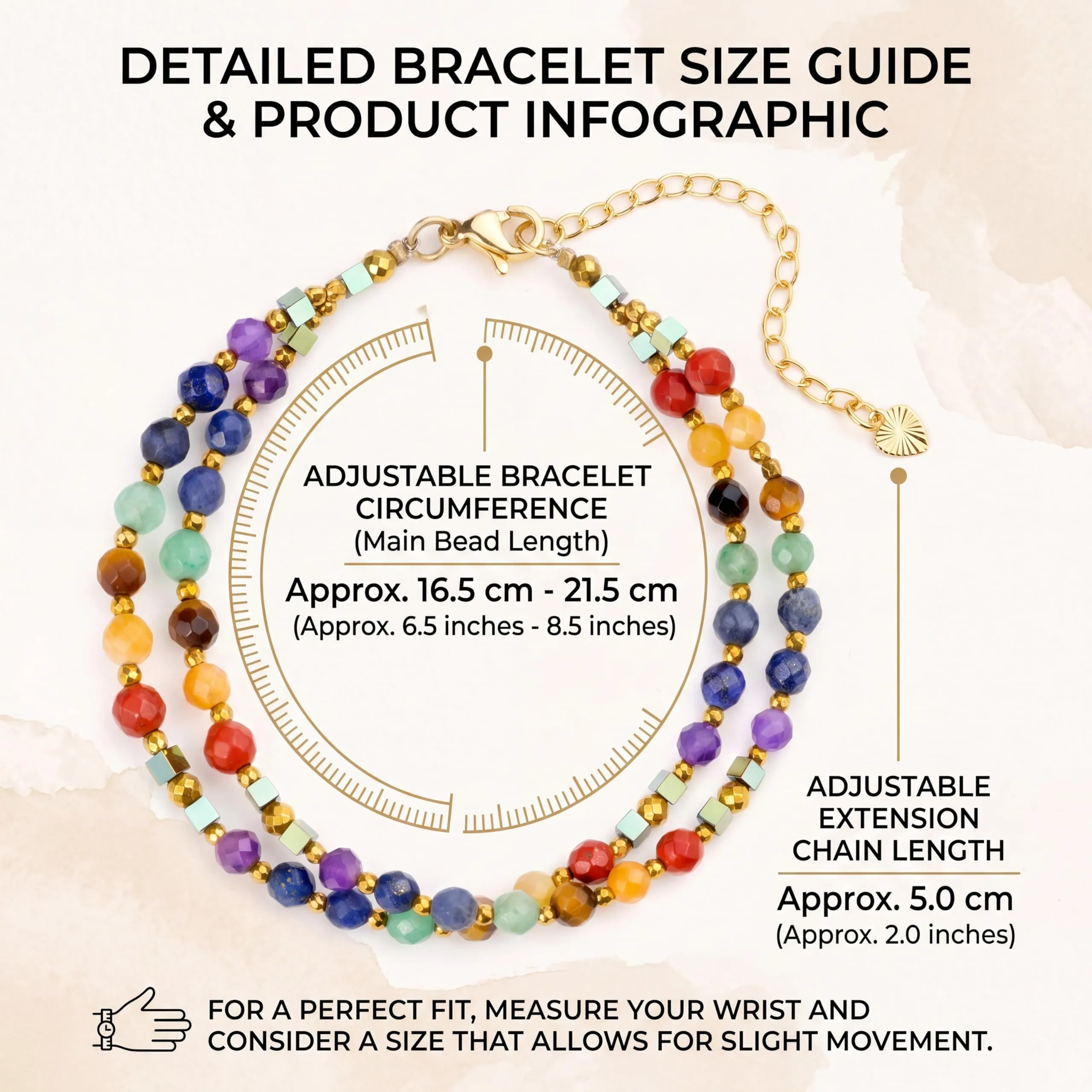 Farfume Bracciale Donna Chakra 4 mm Perline Bracciali, Cristalli Pietre Naturali Gioielli Regalo per le Donne (Ametista) - immagine 8