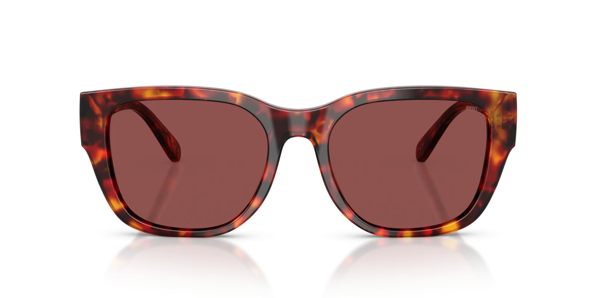 DIESEL DL2005 202375 Occhiali da sole Acetato Tartaruga Viola Squadrata Normale - immagine 3
