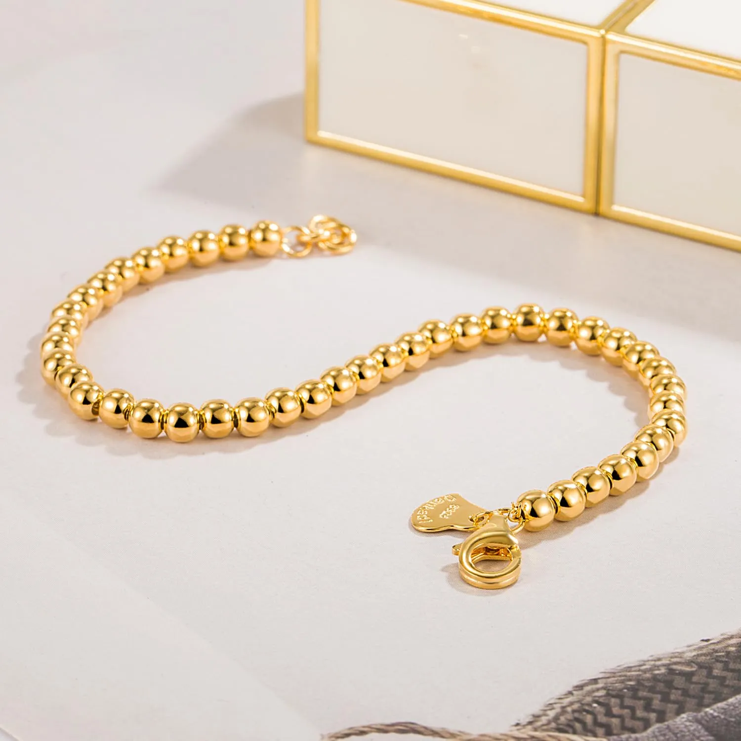 Dankadi Bracciale di Perle per Donna in Argento 925 Larghezza 4MM 6MM Senza e Con Ciondolo a Cuore, Lungo 13-21CM Doré Oro Rosa Regalo Festa della Mamma Uomo, 13CM, Argento - immagine 5