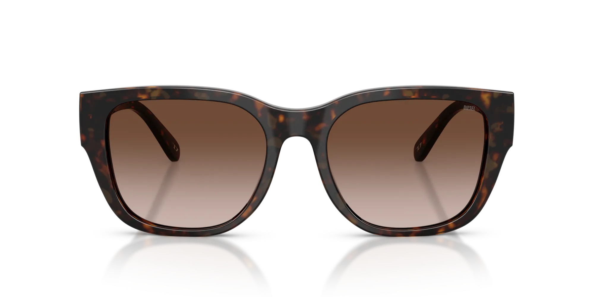 DIESEL DL2005 202213 Occhiali da sole Acetato Tartaruga Marrone Squadrata Normale Sfumato - immagine 3