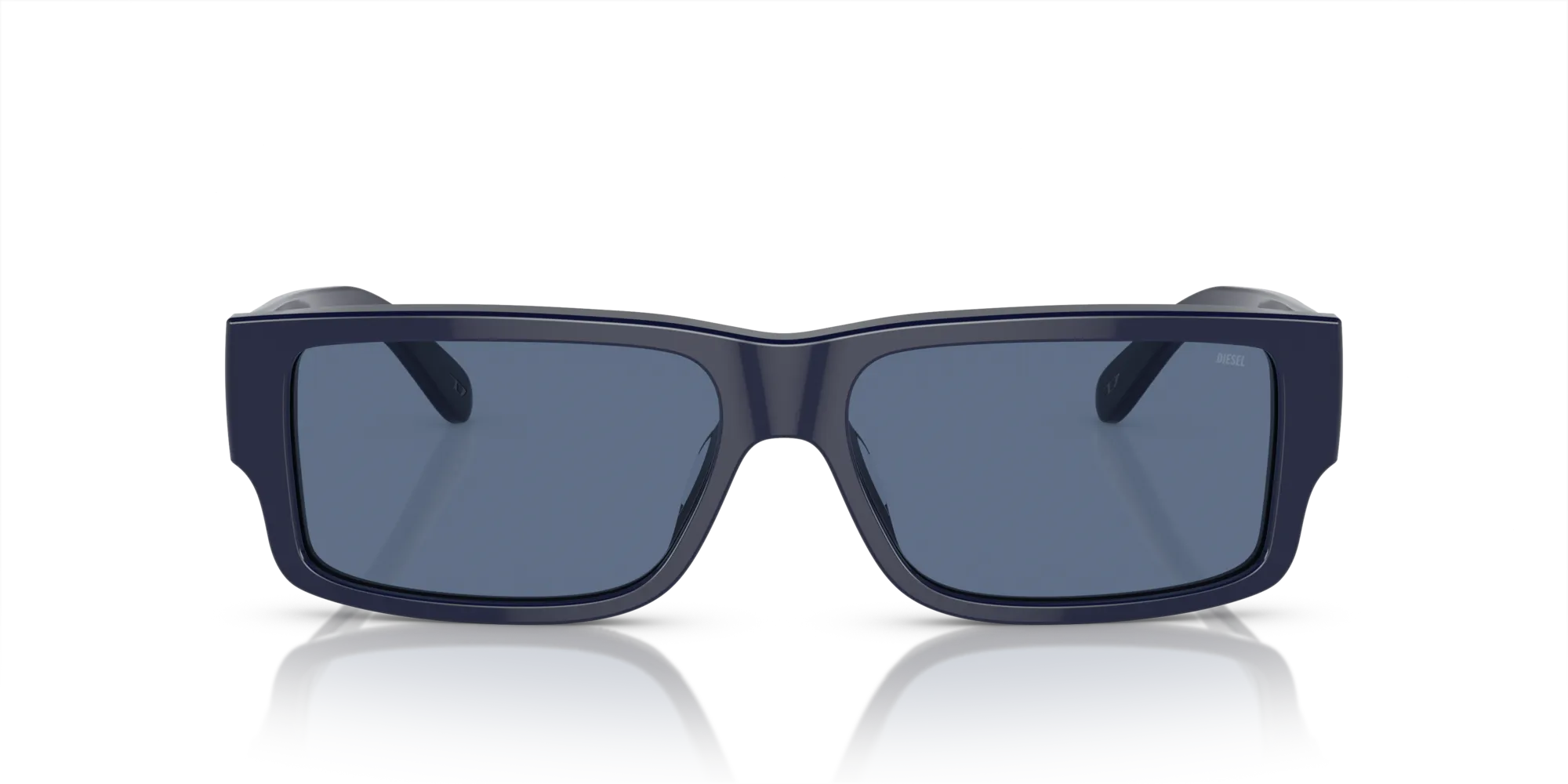 DIESEL DL2003 716/80 Occhiali da sole Acetato Blu Squadrata Normale - immagine 3
