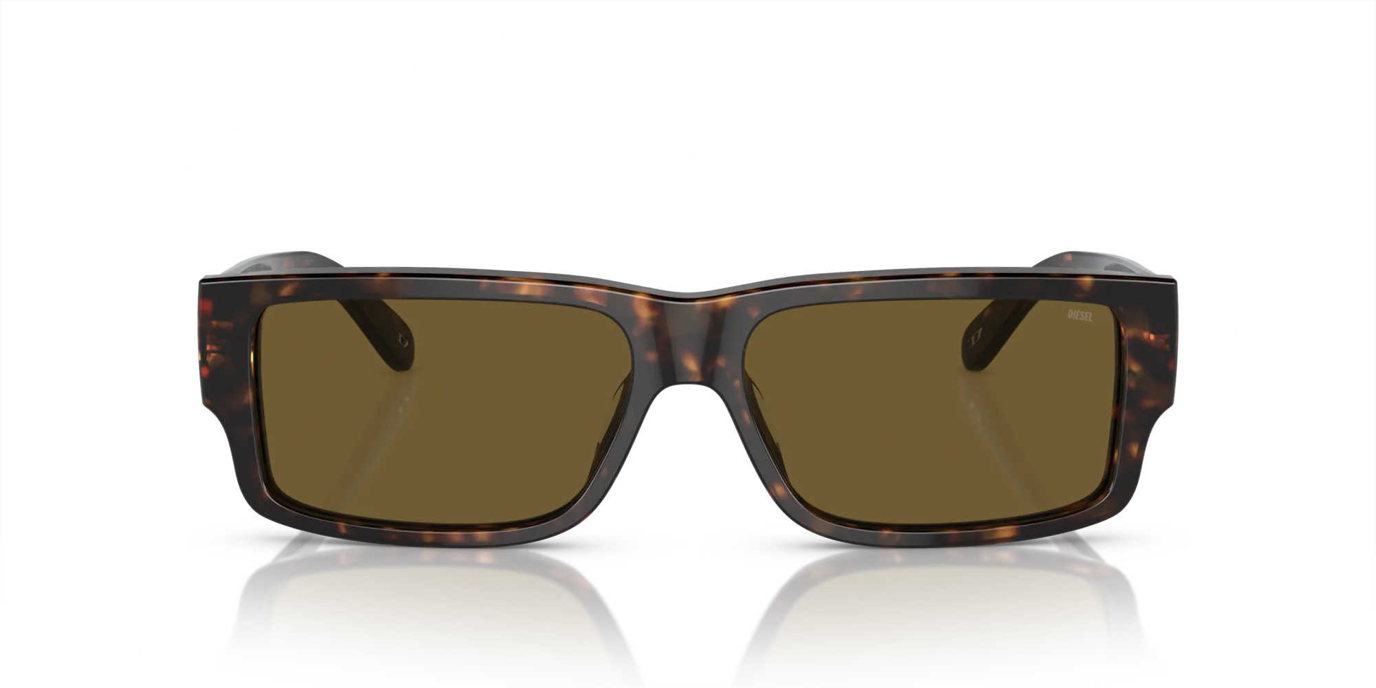 DIESEL DL2003 713/73 Occhiali da sole Acetato Tartaruga Marrone Squadrata Normale - immagine 3