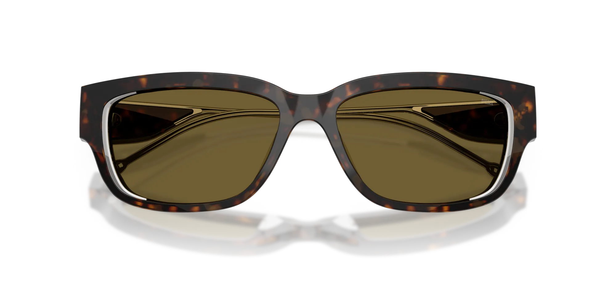 DIESEL DL2002MU 713/73 Occhiali da sole Acetato Tartaruga Marrone Squadrata Normale - immagine 2