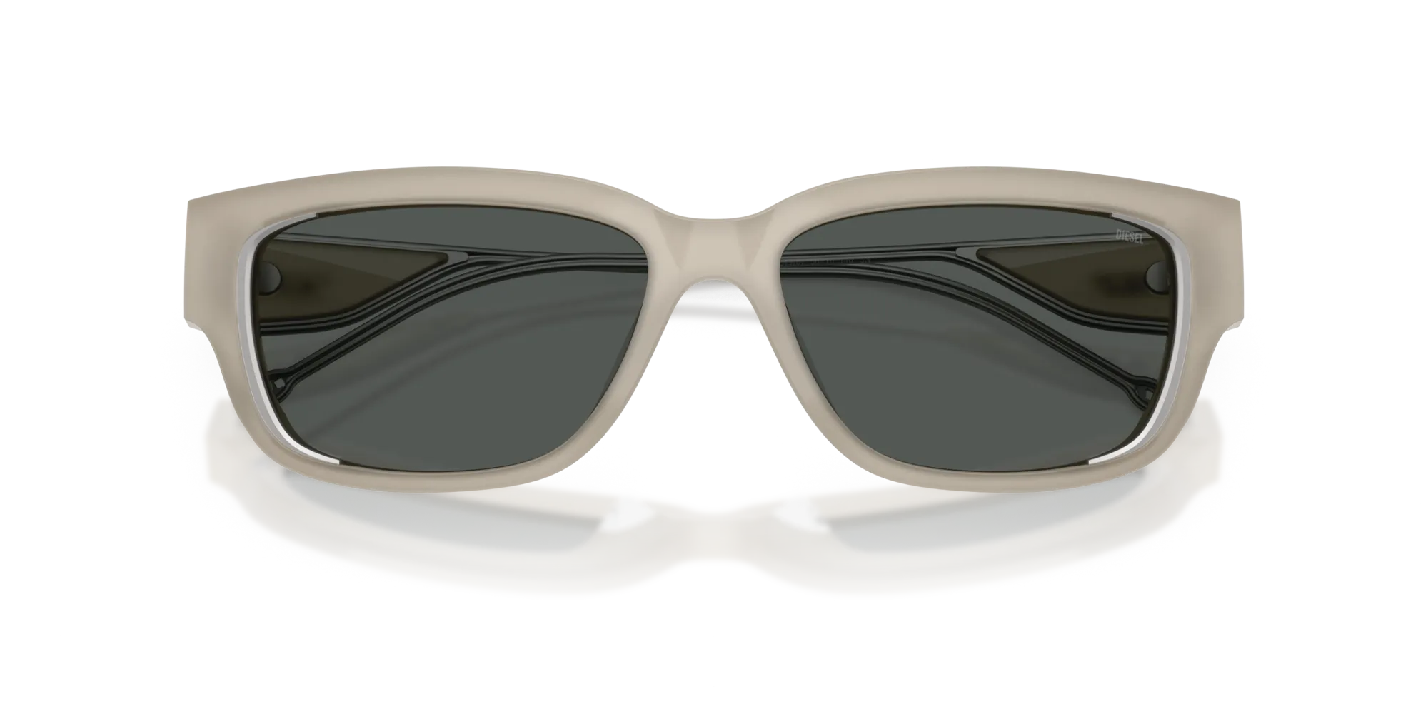 DIESEL DL2002MU 201987 Occhiali da sole Acetato Bianco Grigio Squadrata Normale - immagine 2