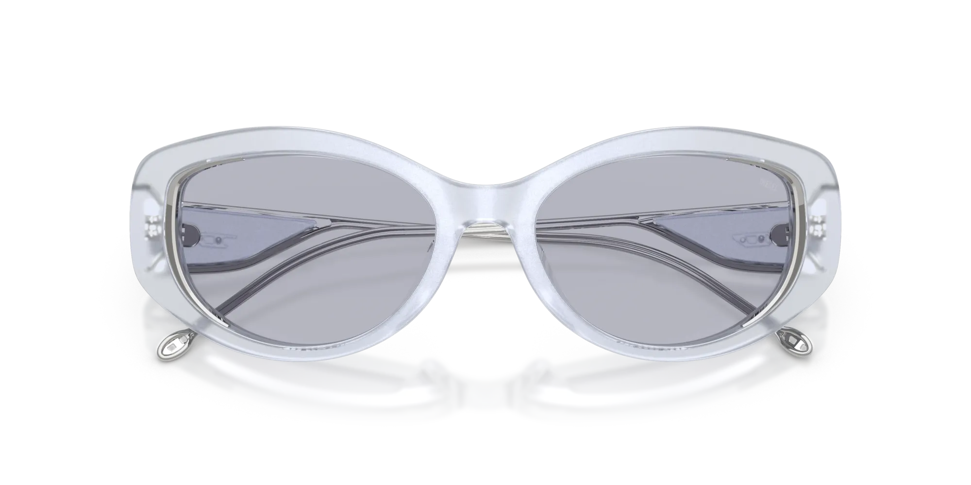 DIESEL DL2001MU 722/1 Occhiali da sole Acetato Blu Viola Rotonda Normale - immagine 2