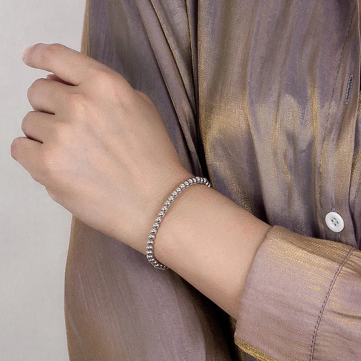 Bracciale da donna Dankadi in argento Sterling 925 con perle, larghezza 4 mm e 6 mm senza ciondolo a forma di cuore, lunghezza 13-21 cm, placcato oro rosa, regalo per la festa della mamma o per l'uomo - immagine 3