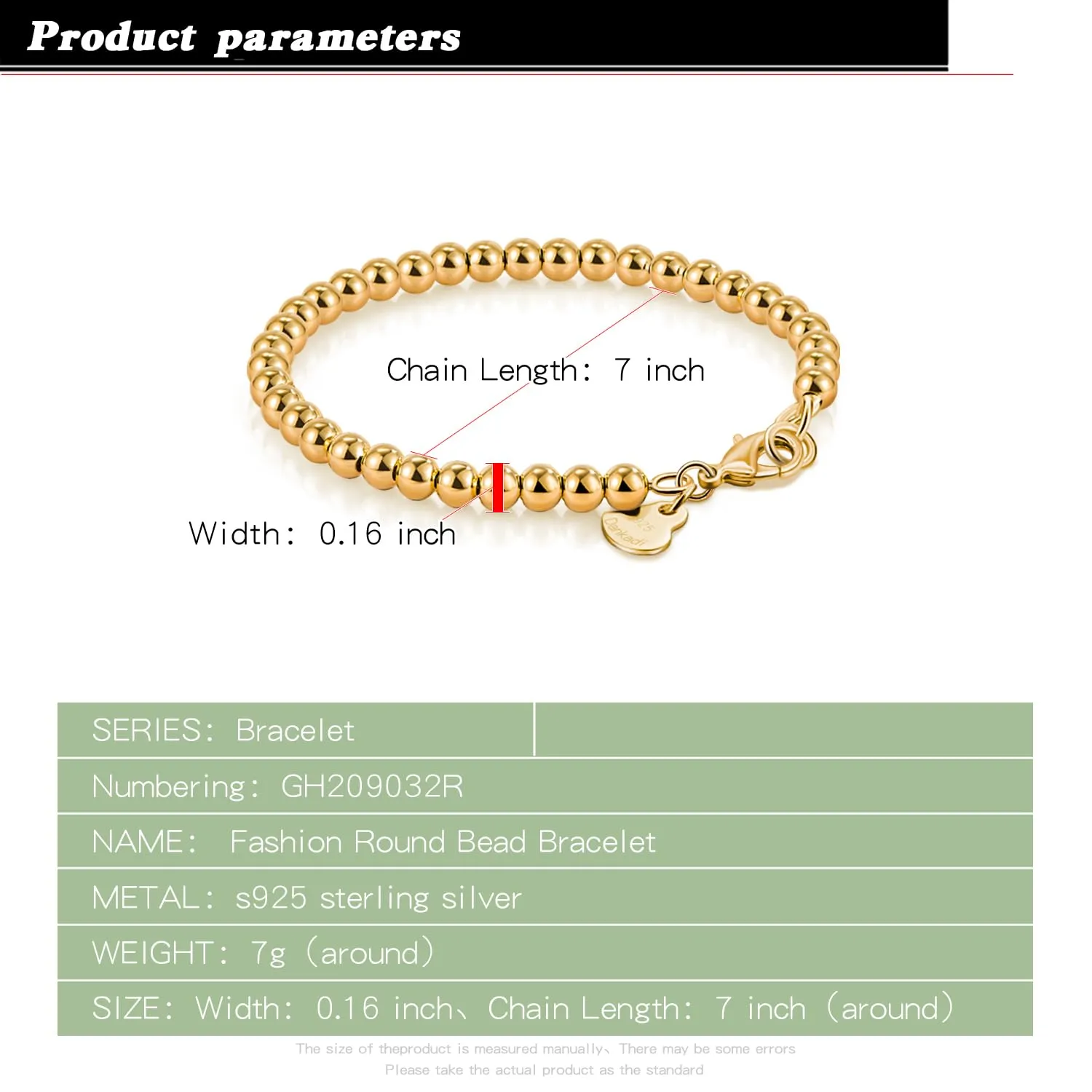 Dankadi Bracciale di Perle per Donna in Argento 925 Larghezza 4MM 6MM Senza e Con Ciondolo Cuore, Lunghezza 13-21CM Dorato Oro Rosa Regalo Festa Mamma Figlia Uomo, 19CM, Argento - immagine 2