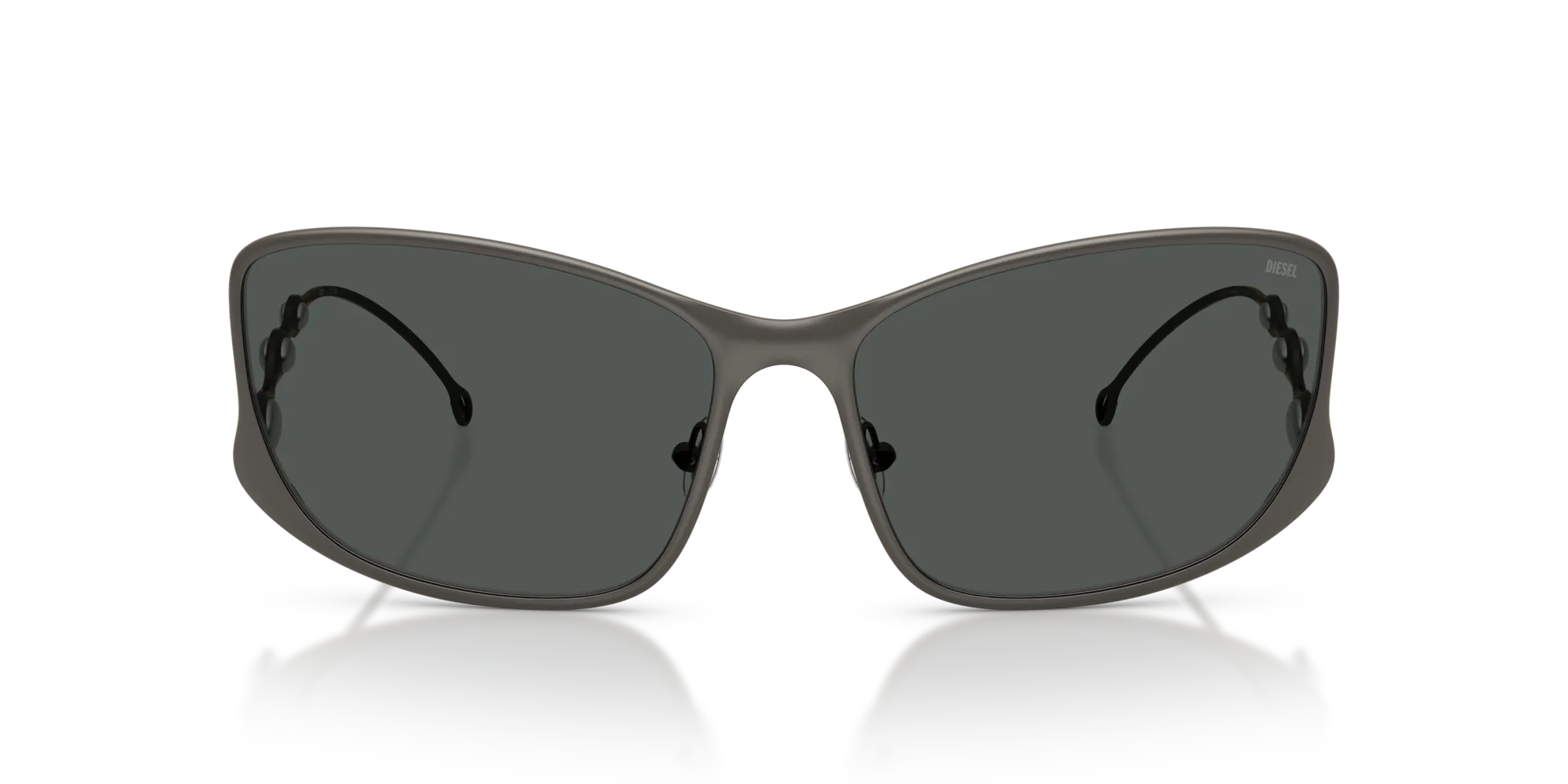 DIESEL DL1013 100987 Occhiali da sole Metallo Grigio Grigio Pillow Normale - immagine 3