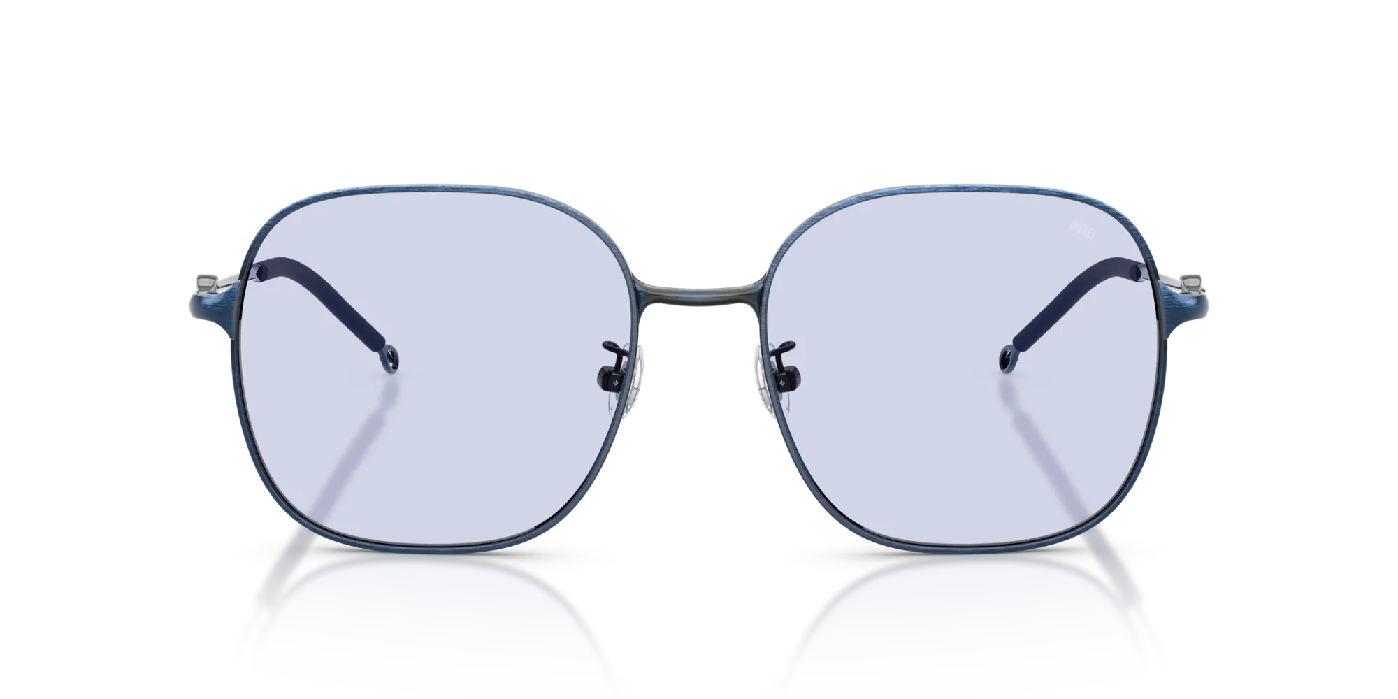 DIESEL DL1010D 102476 Occhiali da sole Metallo Blu Blu Squadrata Normale - immagine 3
