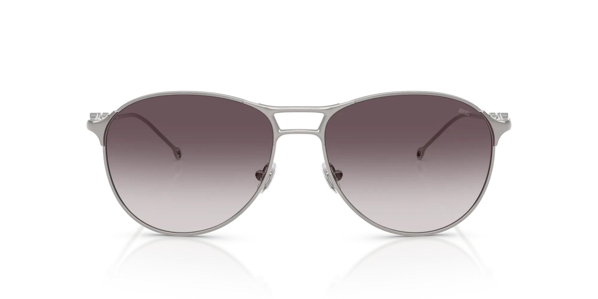 DIESEL DL1009 101411 Occhiali da sole Metallo Grigio Grigio Pantos Normale Sfumato - immagine 3