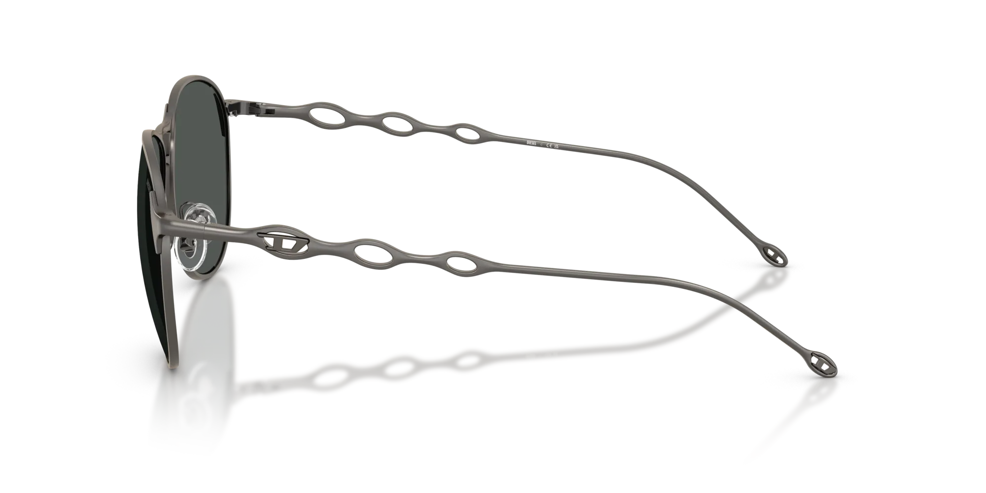 DIESEL DL1009 100987 Occhiali da sole Metallo Grigio Grigio Pantos Normale - immagine 4