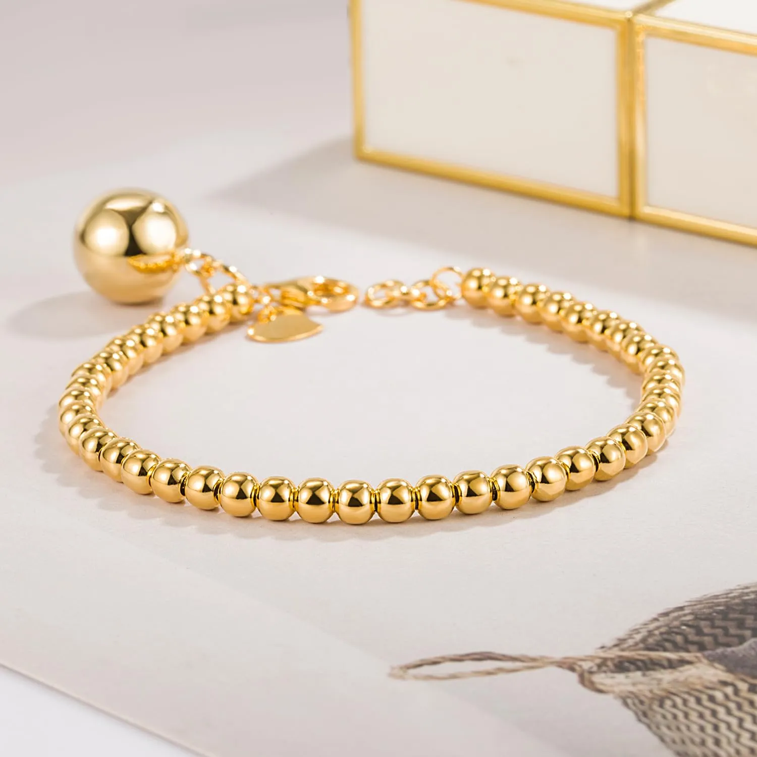 Dankadi Bracciale di Perle per Donna in Argento 925 Larghezza 4MM 6MM Senza e Con Ciondolo a Cuore, Lunghezza 13-21CM Doré Oro Rosa Regalo Festa della Mamma Uomo, 19CM, Argento - immagine 4