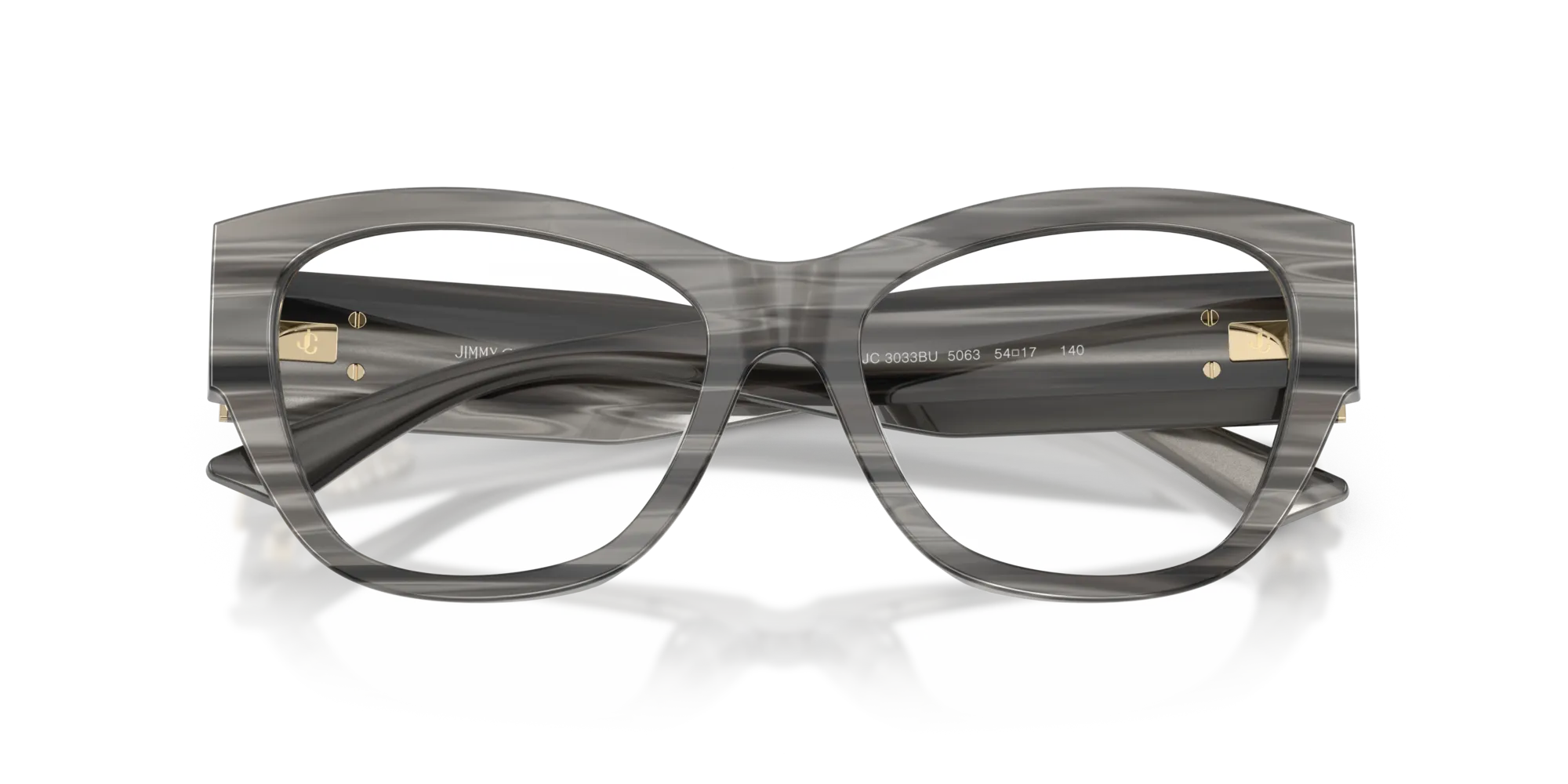 Jimmy Choo JC3033BU 5063 Montature da vista Acetato Nero Pantos Normale - immagine 2