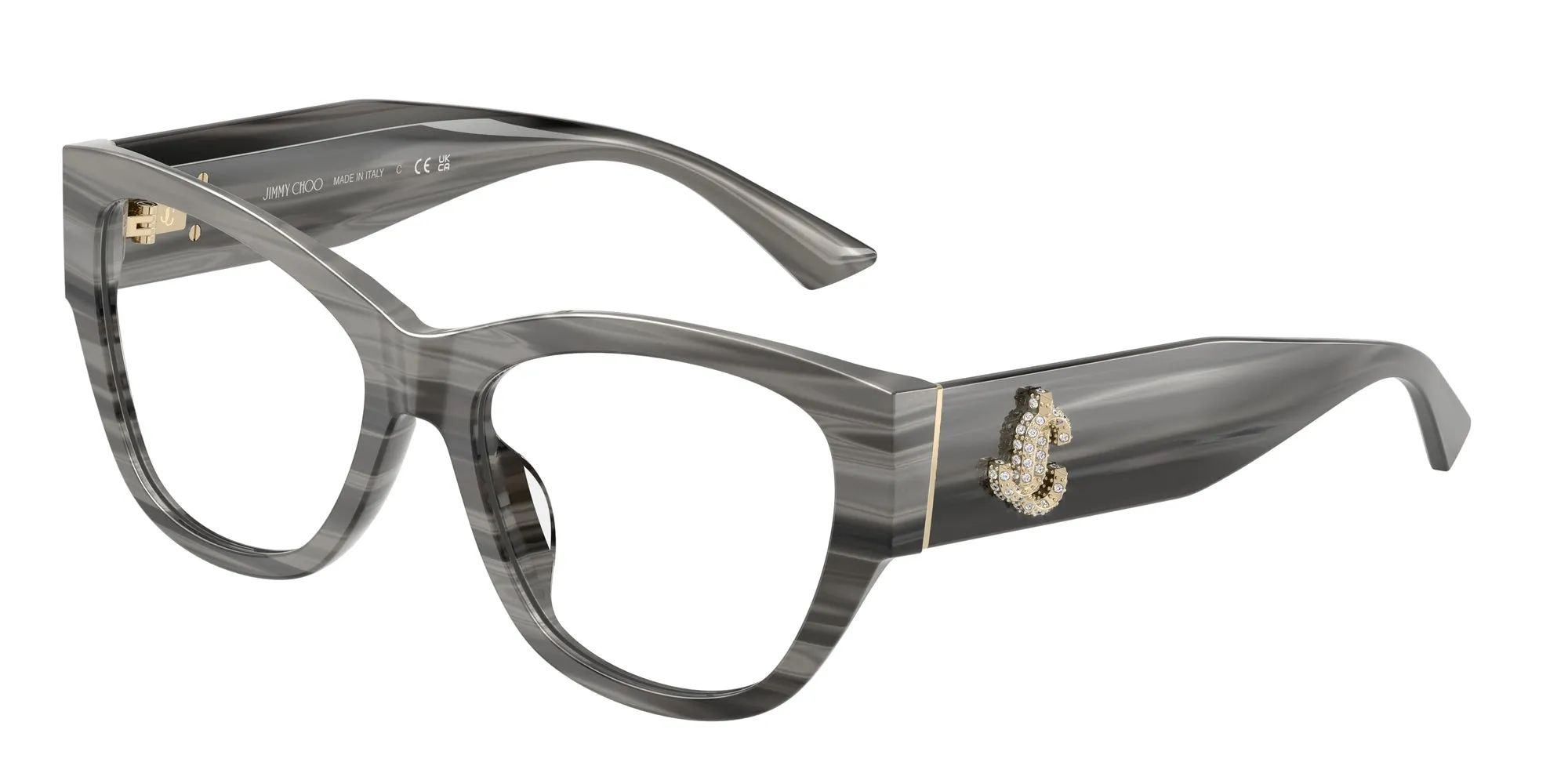 Jimmy Choo JC3033BU 5063 Montature da vista Acetato Nero Pantos Normale - immagine 1
