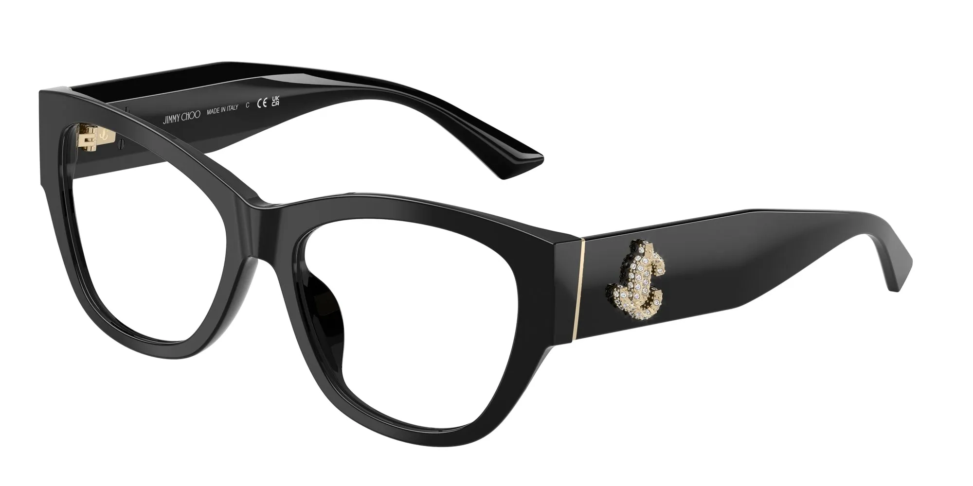 Jimmy Choo JC3033BU 5000 Montature da vista Acetato Nero Pantos Normale - immagine 1