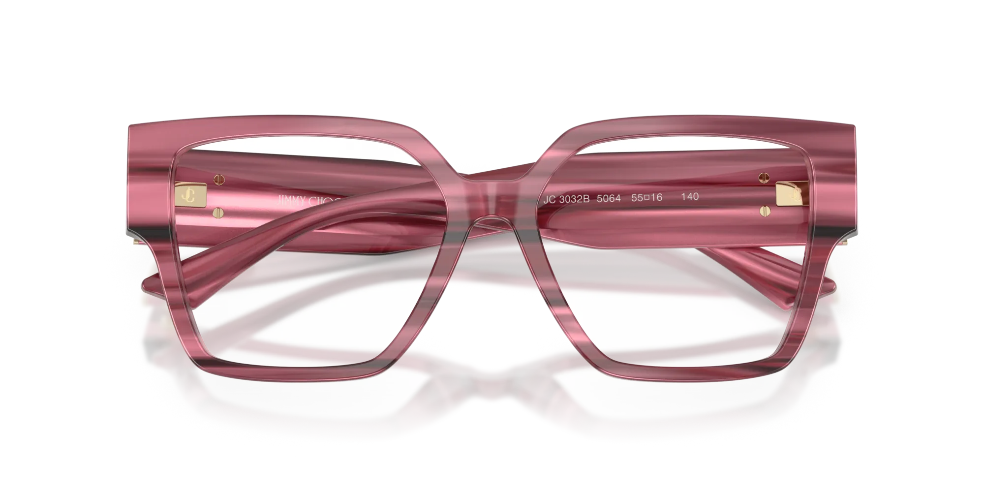 Jimmy Choo JC3032B 5064 Montature da vista Acetato Viola Squadrata Normale - immagine 2