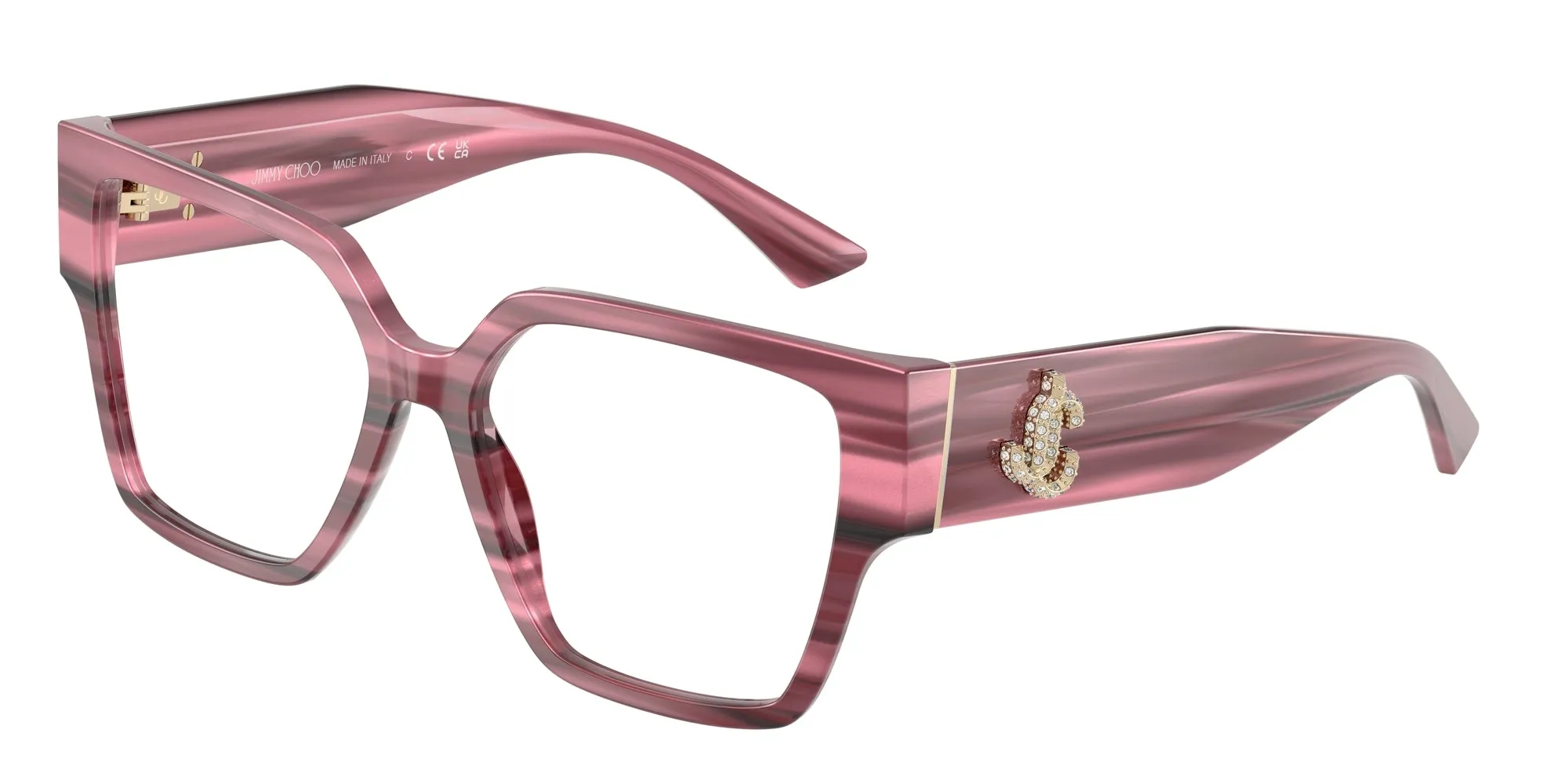 Jimmy Choo JC3032B 5064 Montature da vista Acetato Viola Squadrata Normale - immagine 1