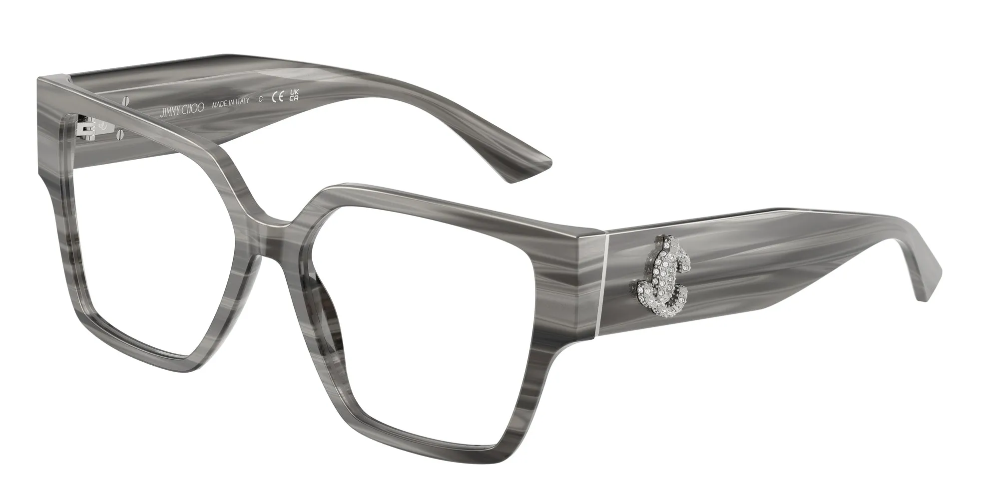 Jimmy Choo JC3032B 5063 Montature da vista Acetato Nero Squadrata Normale - immagine 1