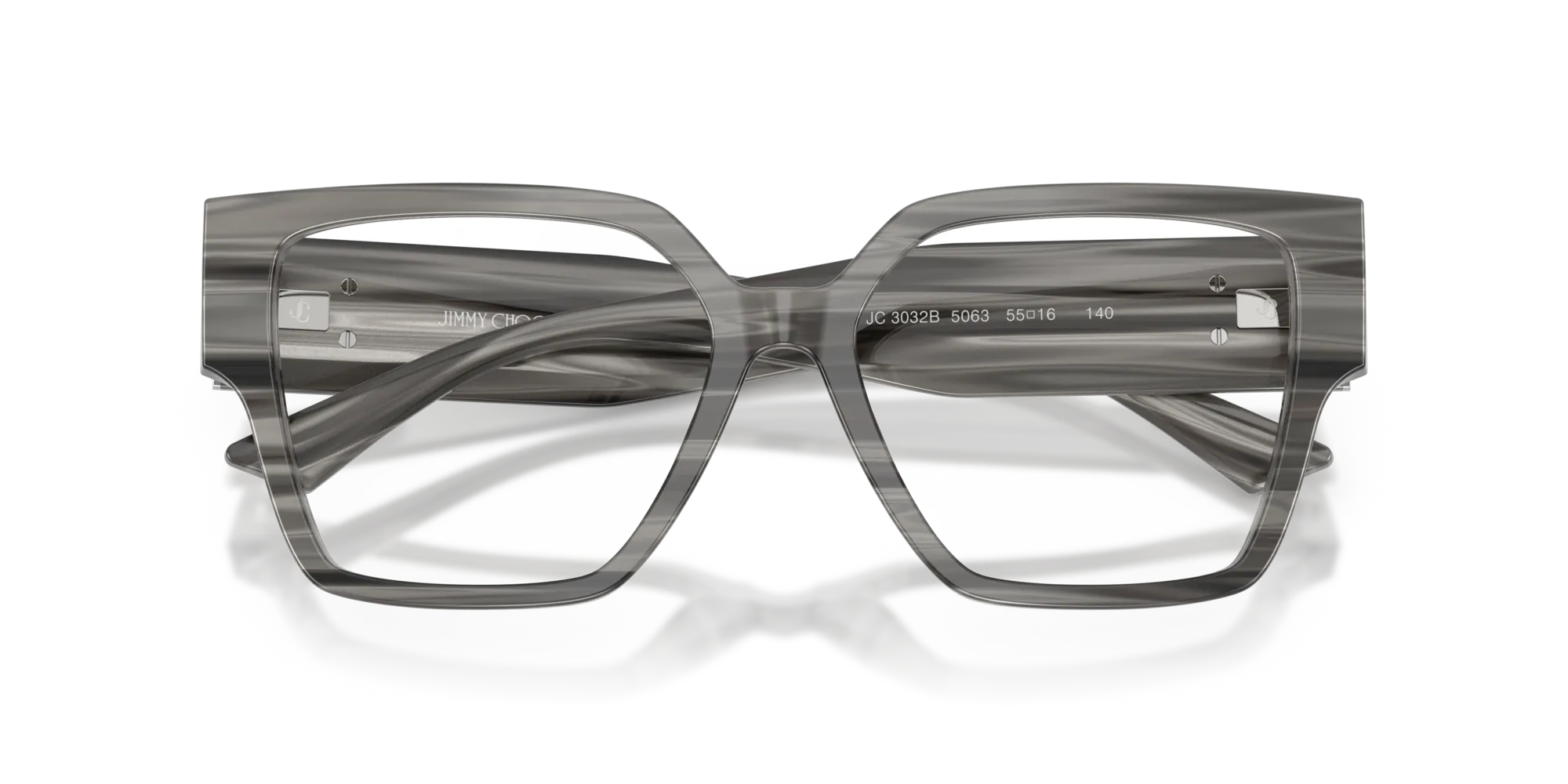 Jimmy Choo JC3032B 5063 Montature da vista Acetato Nero Squadrata Normale - immagine 2