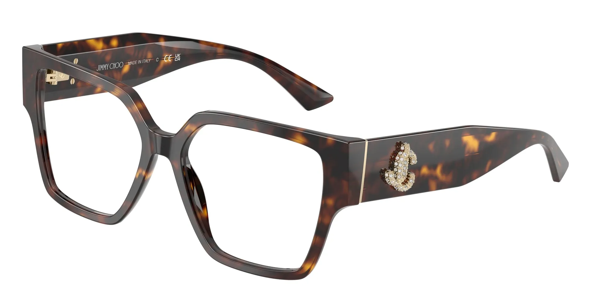 Jimmy Choo JC3032B 5002 Montature da vista Acetato Tartaruga Squadrata Normale - immagine 1