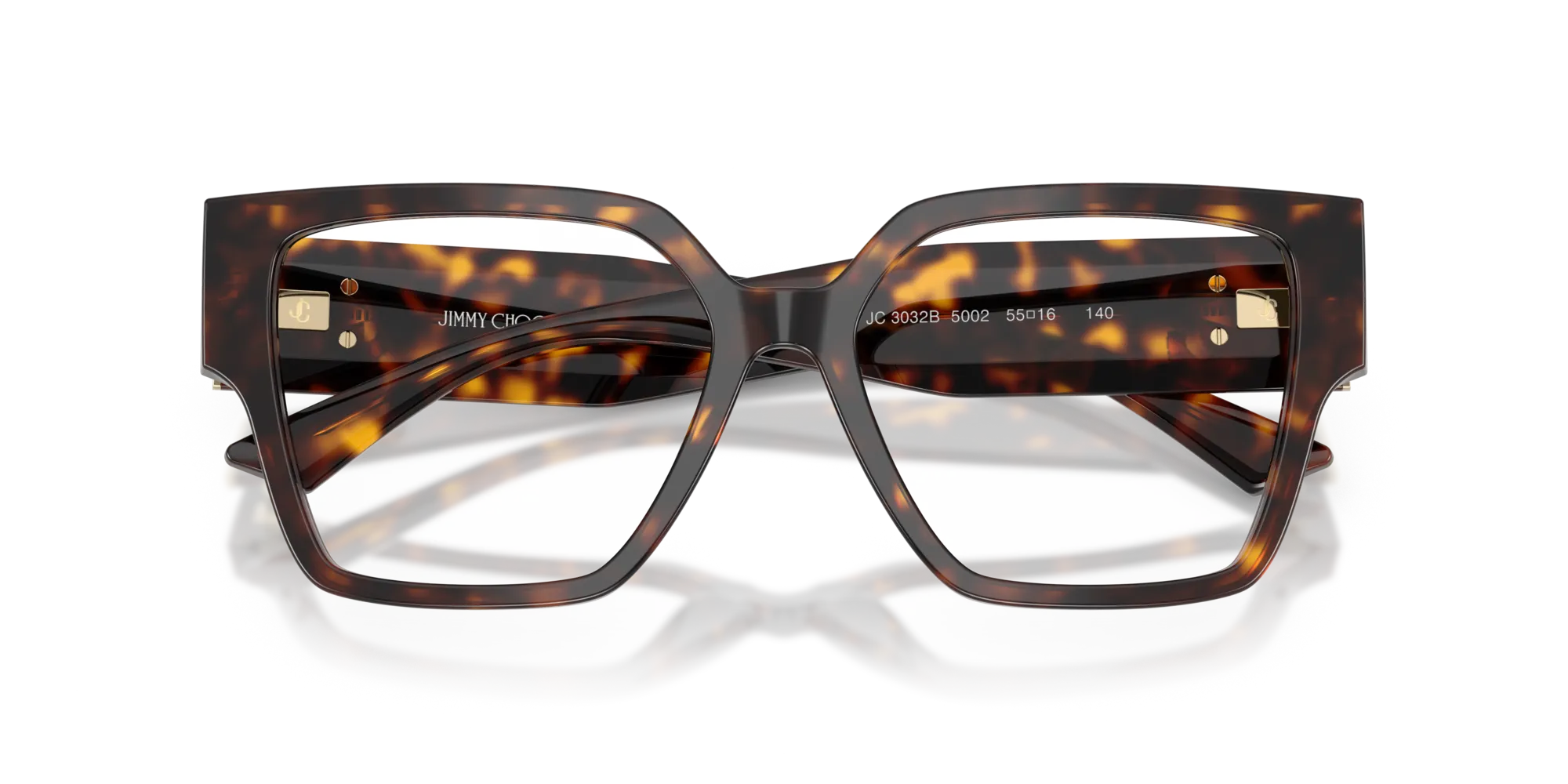 Jimmy Choo JC3032B 5002 Montature da vista Acetato Tartaruga Squadrata Normale - immagine 2
