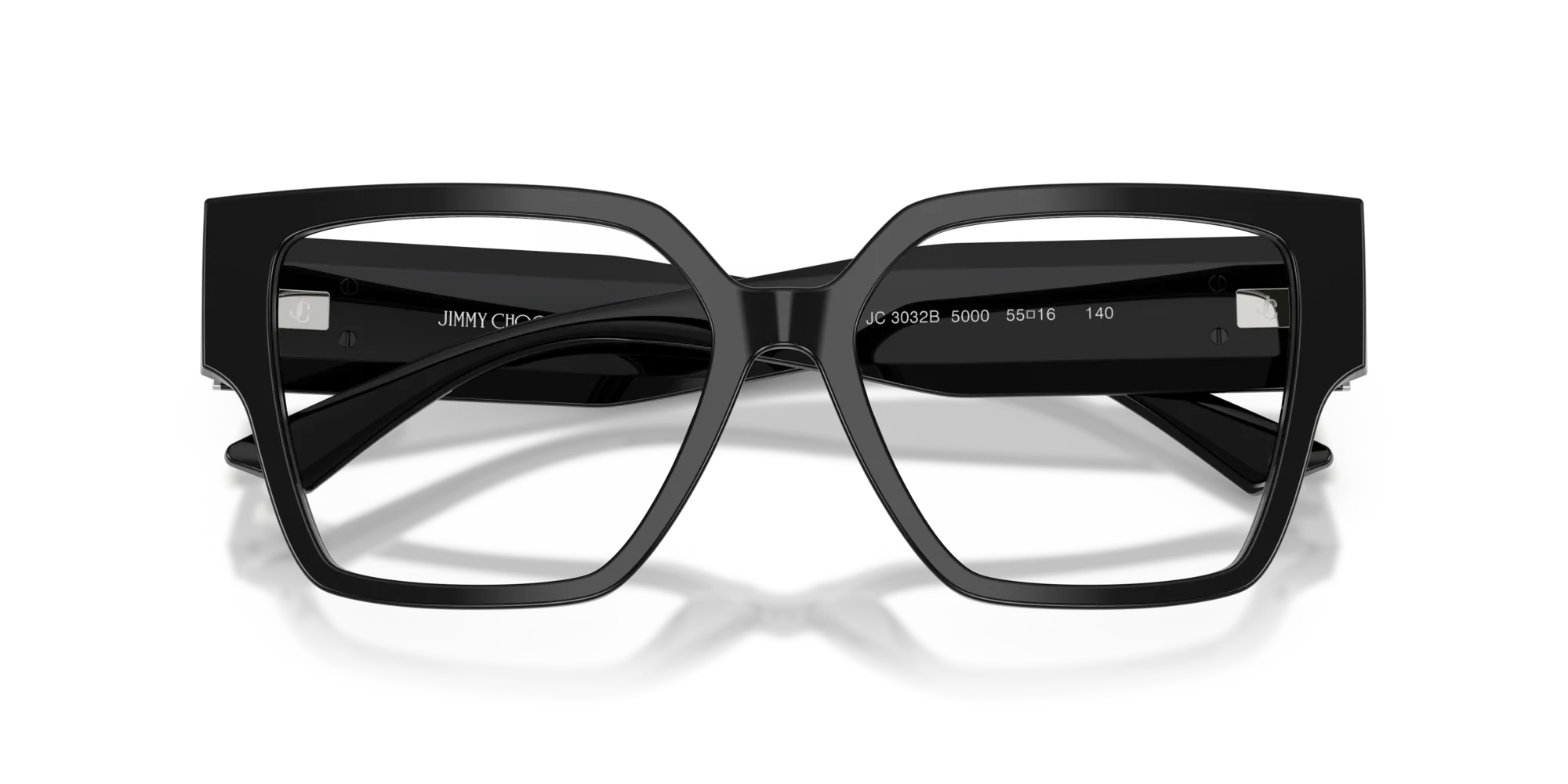 Jimmy Choo JC3032B 5000 Montature da vista Acetato Nero Squadrata Normale - immagine 2