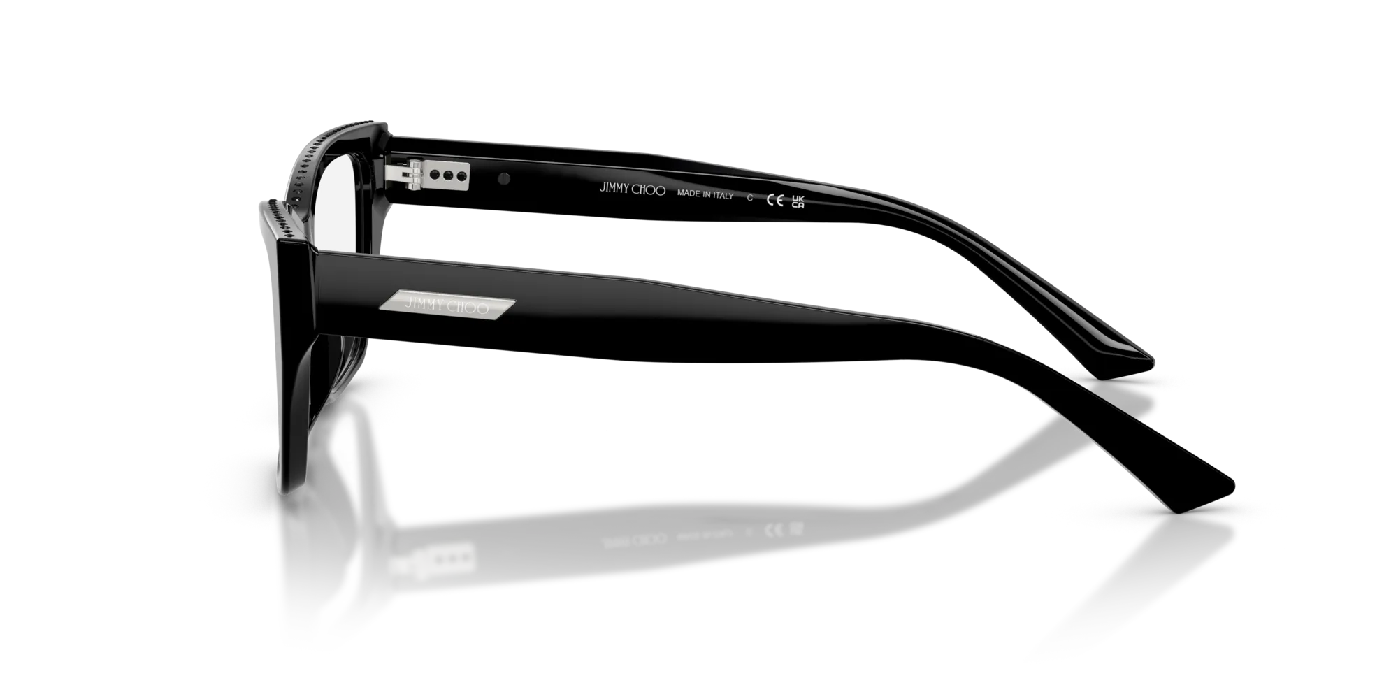 Jimmy Choo JC3031BU 5017 Montature da vista Acetato Nero Cat Eye Normale - immagine 4