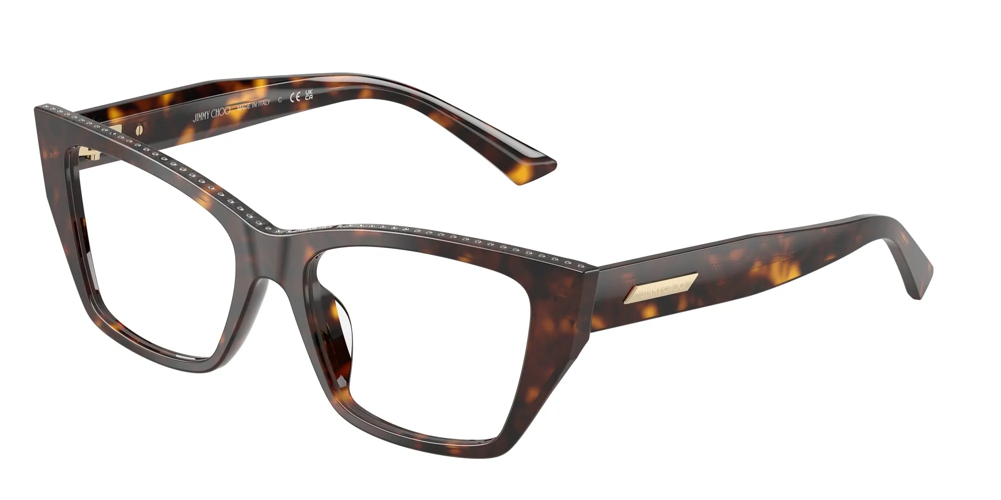 Jimmy Choo JC3031BU 5002 Montature da vista Acetato Tartaruga Cat Eye Normale - immagine 1