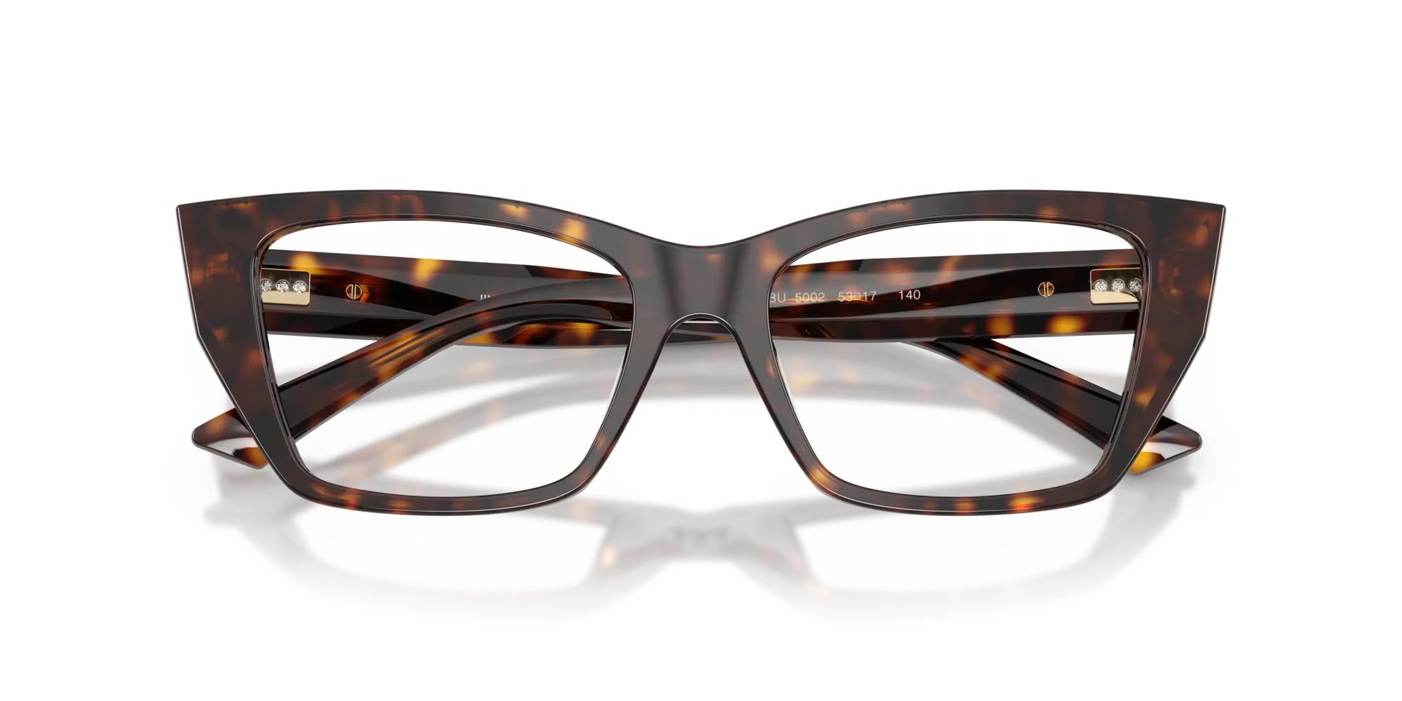 Jimmy Choo JC3031BU 5002 Montature da vista Acetato Tartaruga Cat Eye Normale - immagine 2
