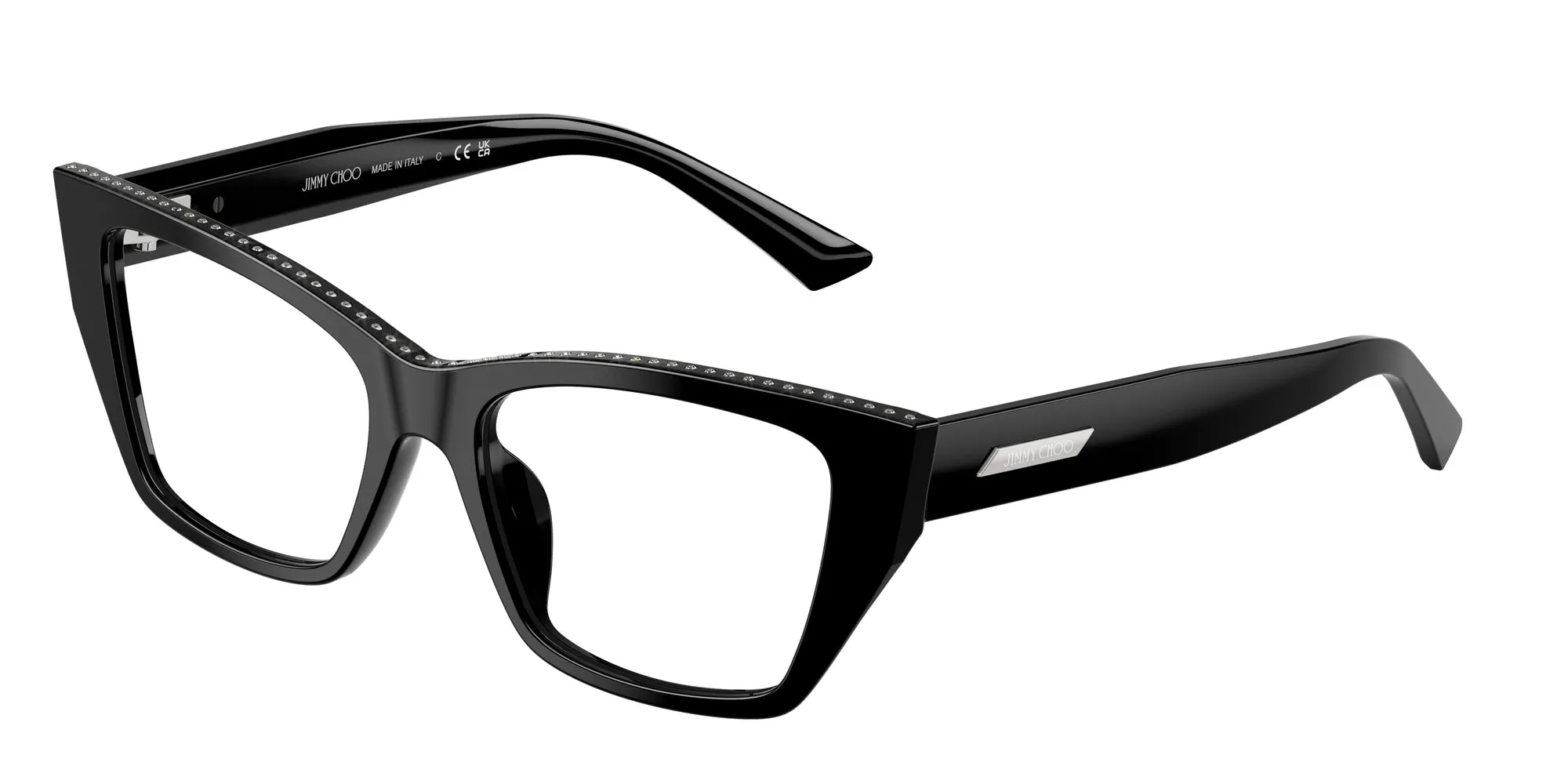 Jimmy Choo JC3031BU 5000 Montature da vista Acetato Nero Cat Eye Normale - immagine 1