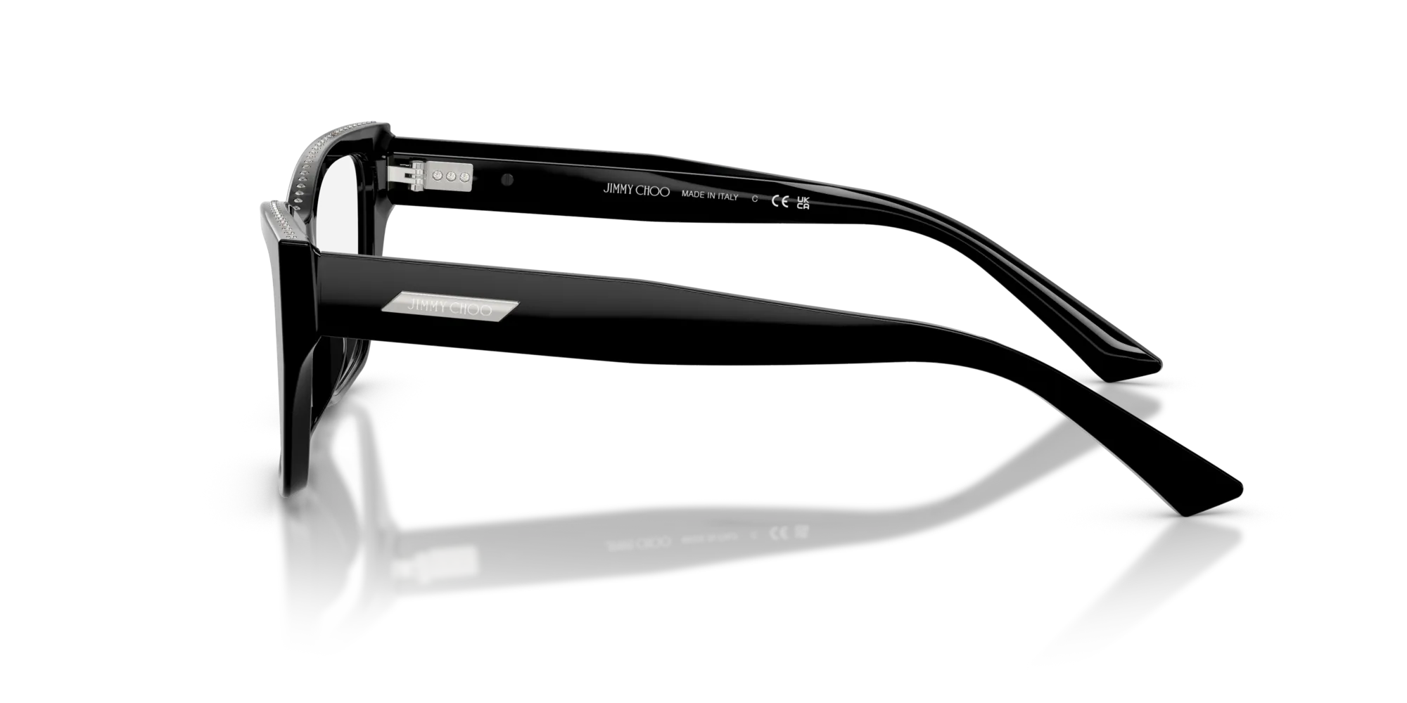 Jimmy Choo JC3031BU 5000 Montature da vista Acetato Nero Cat Eye Normale - immagine 4