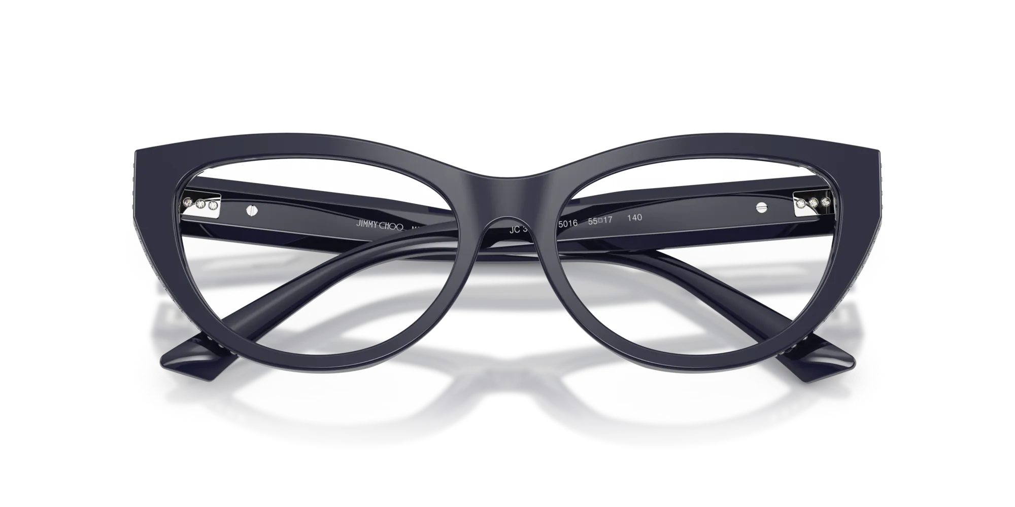 Jimmy Choo JC3030B 5016 Montature da vista Acetato Blu Cat Eye Normale - immagine 2