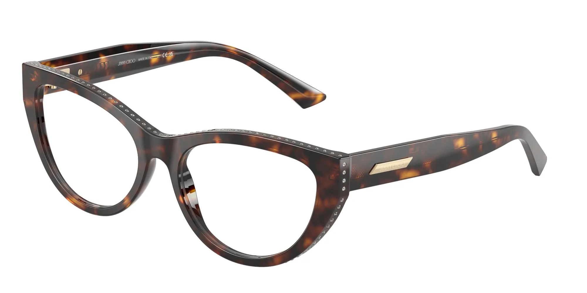 Jimmy Choo JC3030B 5002 Montature da vista Acetato Tartaruga Cat Eye Normale - immagine 1