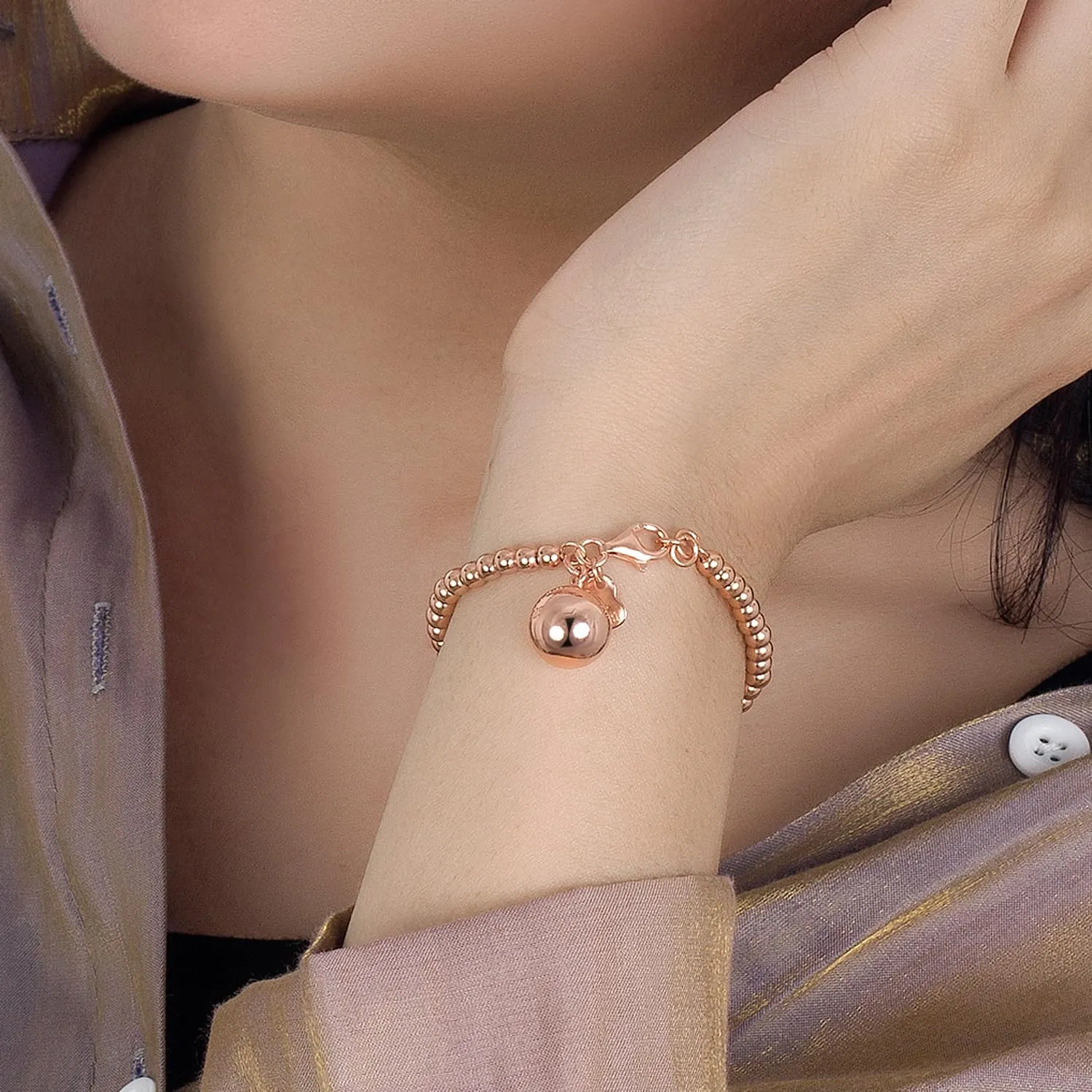 Dankadi Bracciale di Perle per Donna in Argento 925 Larghezza 4MM 6MM Senza e Con Ciondolo a Cuore, Lunghezza 13-21CM Doré Oro Rosa Regalo Festa della Mamma Uomo, 20CM, Argento - immagine 3
