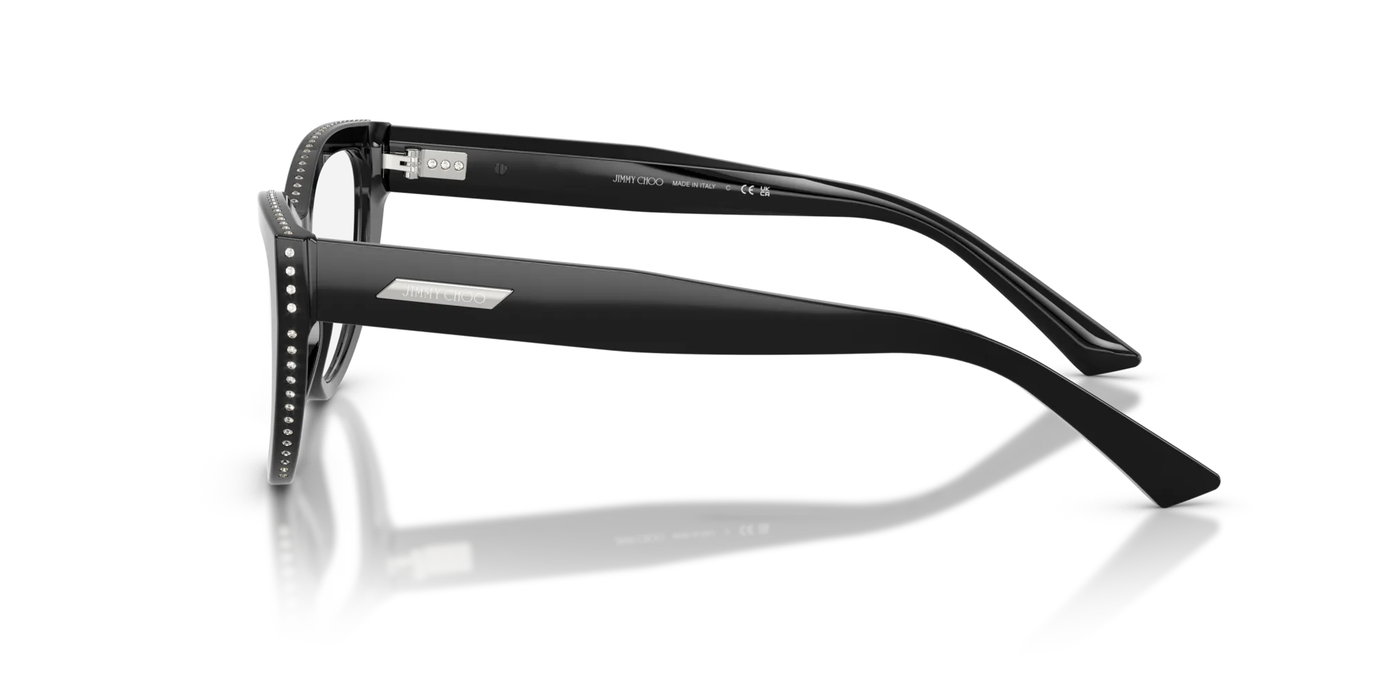Jimmy Choo JC3030B 5000 Montature da vista Acetato Nero Cat Eye Normale - immagine 4