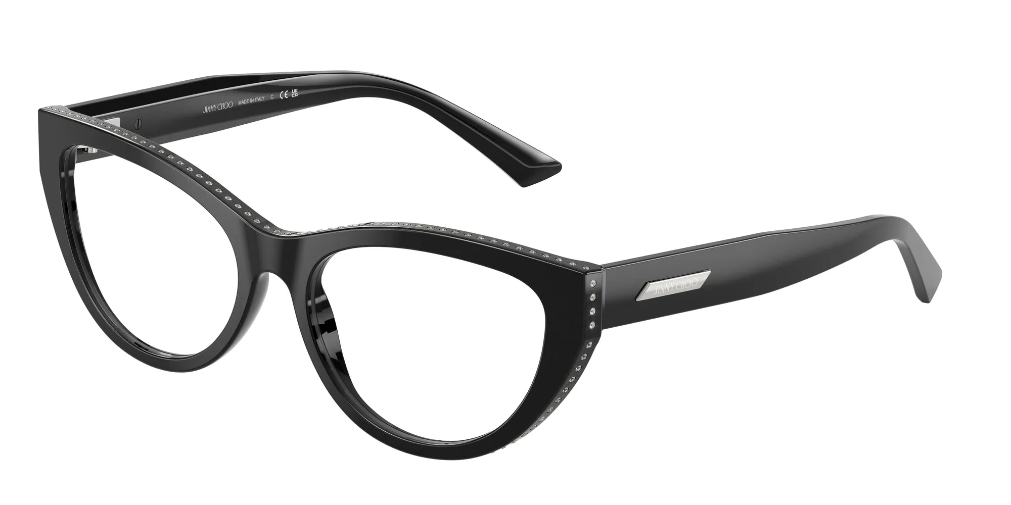 Jimmy Choo JC3030B 5000 Montature da vista Acetato Nero Cat Eye Normale - immagine 1