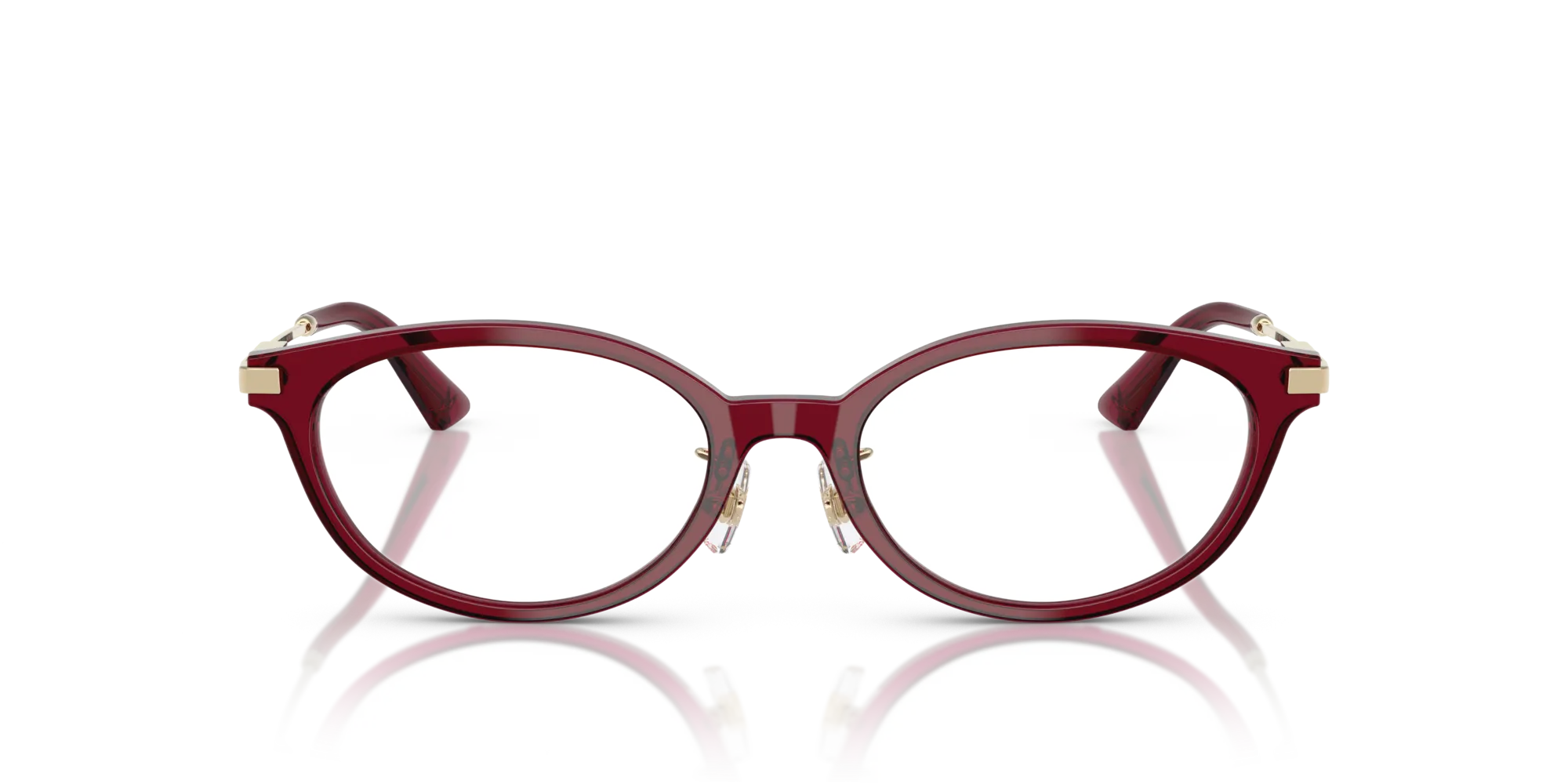 Jimmy Choo JC3029D 5062 Montature da vista Acetato Rosso Rotonda Normale - immagine 3