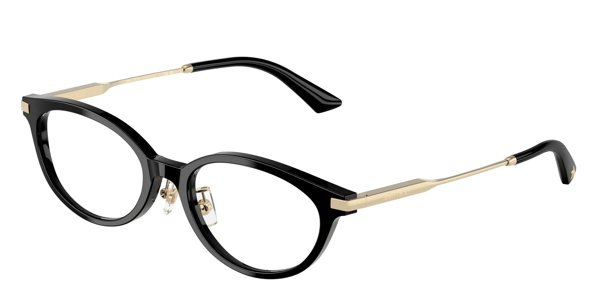 Jimmy Choo JC3029D 5000 Montature da vista Acetato Nero Rotonda Normale - immagine 1