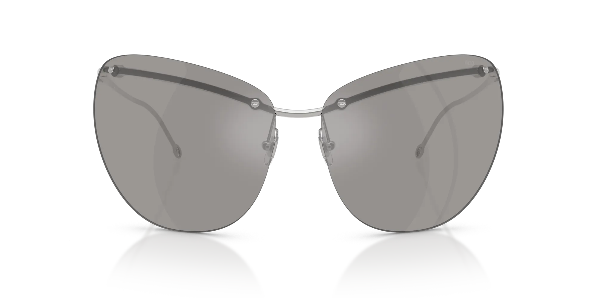 DIESEL DL1007 10016G Occhiali da sole Metallo Grigio Grigio Cat Eye Normale - immagine 3