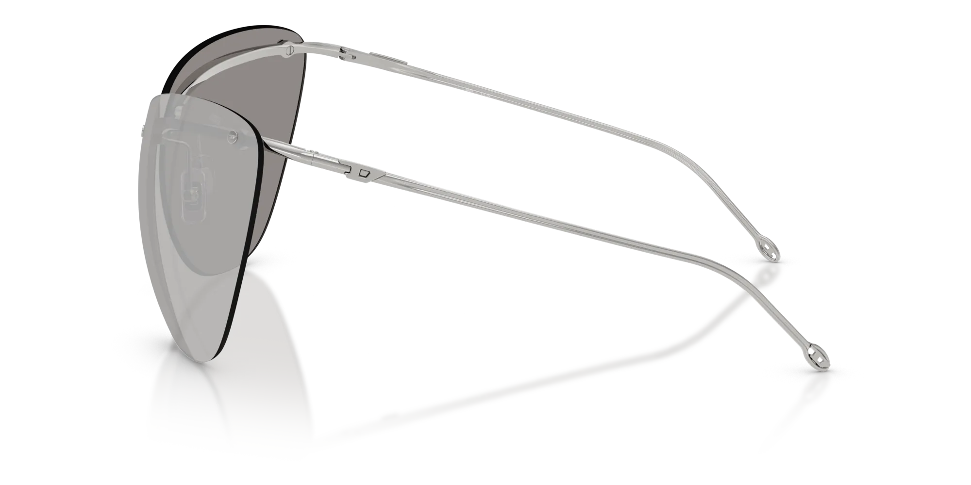 DIESEL DL1007 10016G Occhiali da sole Metallo Grigio Grigio Cat Eye Normale - immagine 4