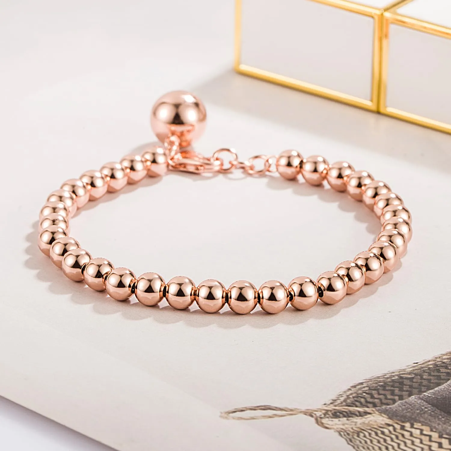 Dankadi Bracciale di Perle per Donna in Argento 925 Larghezza 4MM 6MM Senza e Con Ciondolo a Cuore, Lunghezza 13-21CM Doré Oro Rosa Regalo Festa della Mamma Uomo, 18CM, Argento - immagine 8