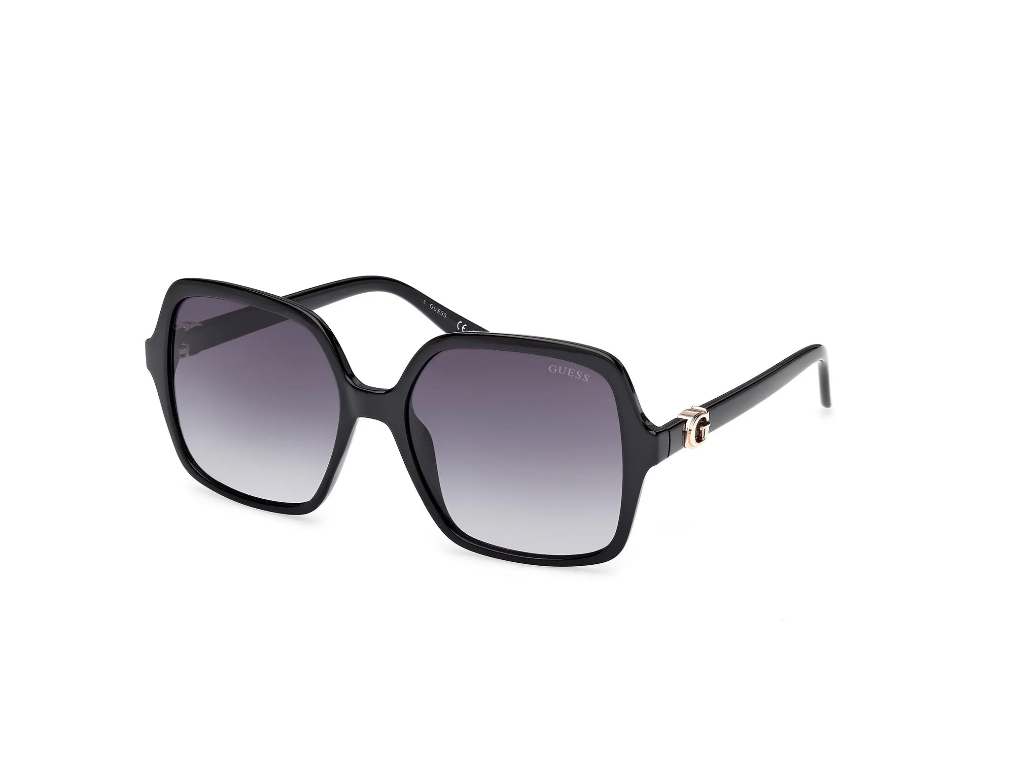 Guess GU00190 01B Occhiali da sole Iniettato Nero Fumo Squadrata Sfumato - immagine 1