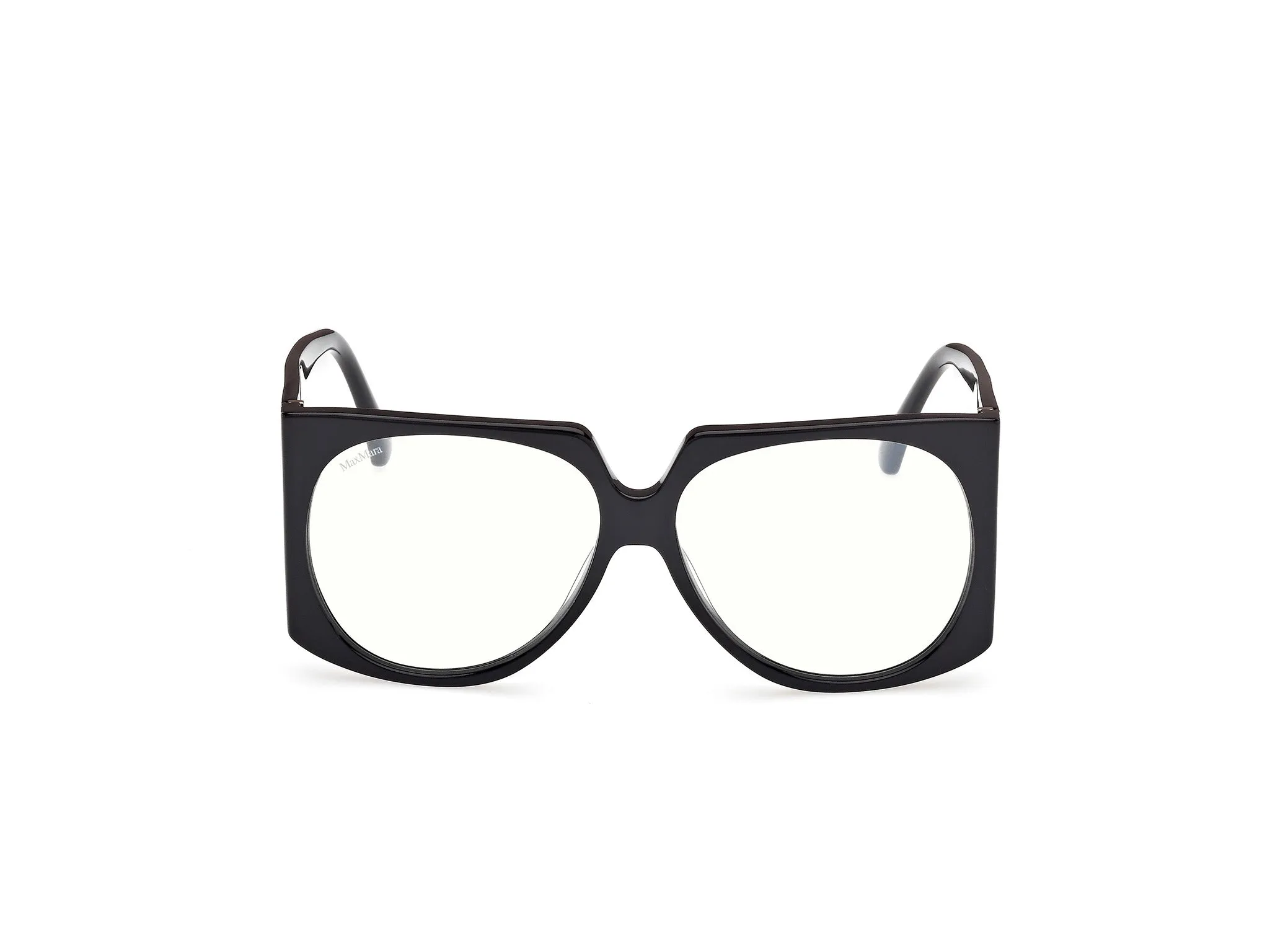 Max Mara MM5181-B 1 Montature da vista Acetato Nero Rotonda Normale - immagine 2
